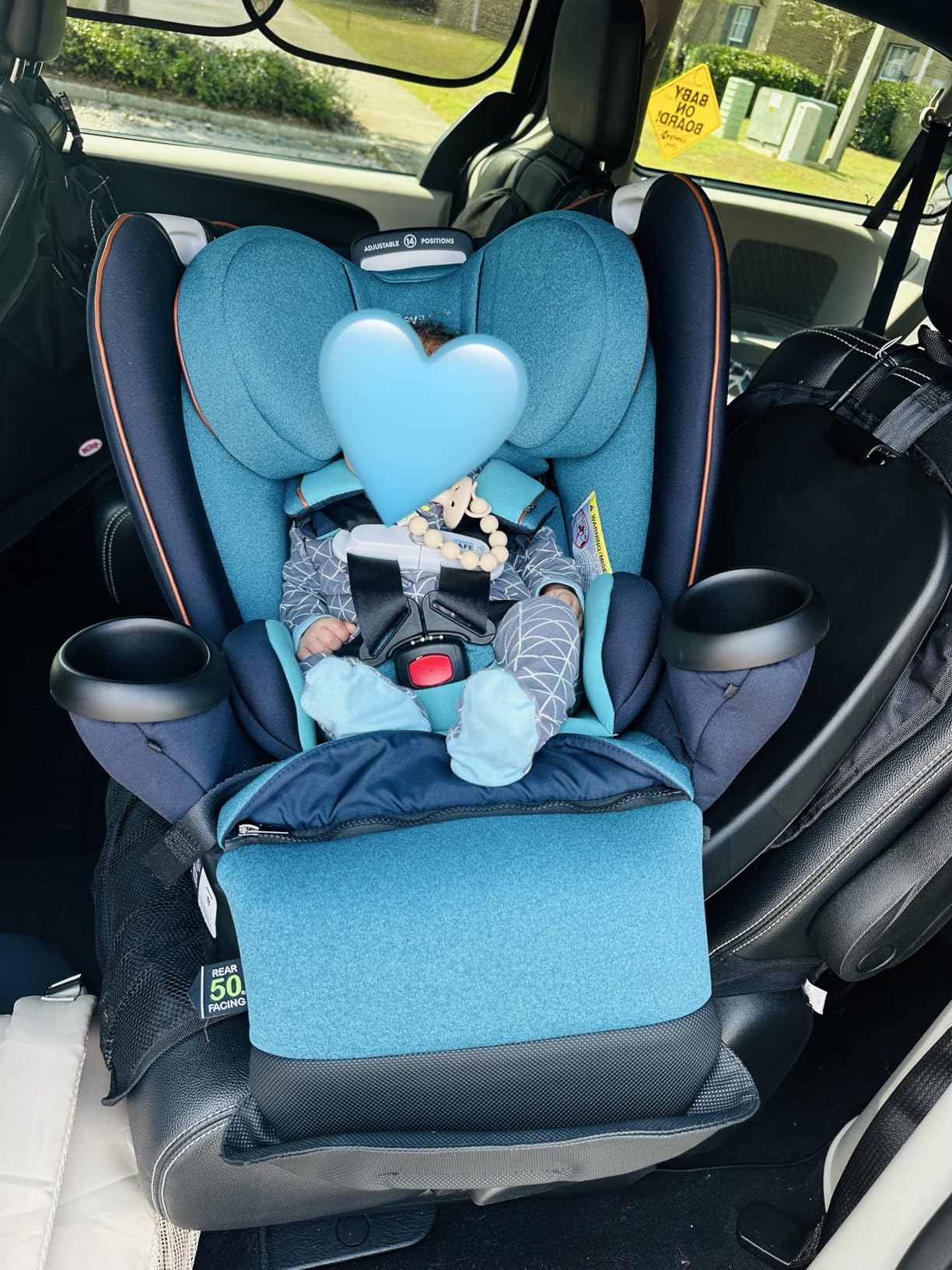 Evenflo Gold Revolve360 Extend All-in-One Rotational Car Seat with SensorSafe (Moonstone Gray) customer photo 2