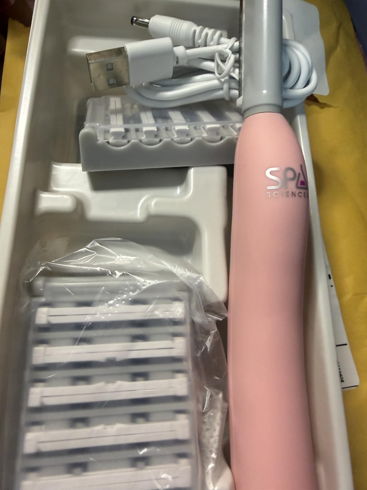 SPA SCIENCES SIMA Patented Dermaplane Razor for Women Face - Painless 2-in-1 Facial Exfoliation & Peach Fuzz Hair Removal - Anti-Aging - 3 Speeds - Rechargeable - 19 Weeks Treatment customer photo 2