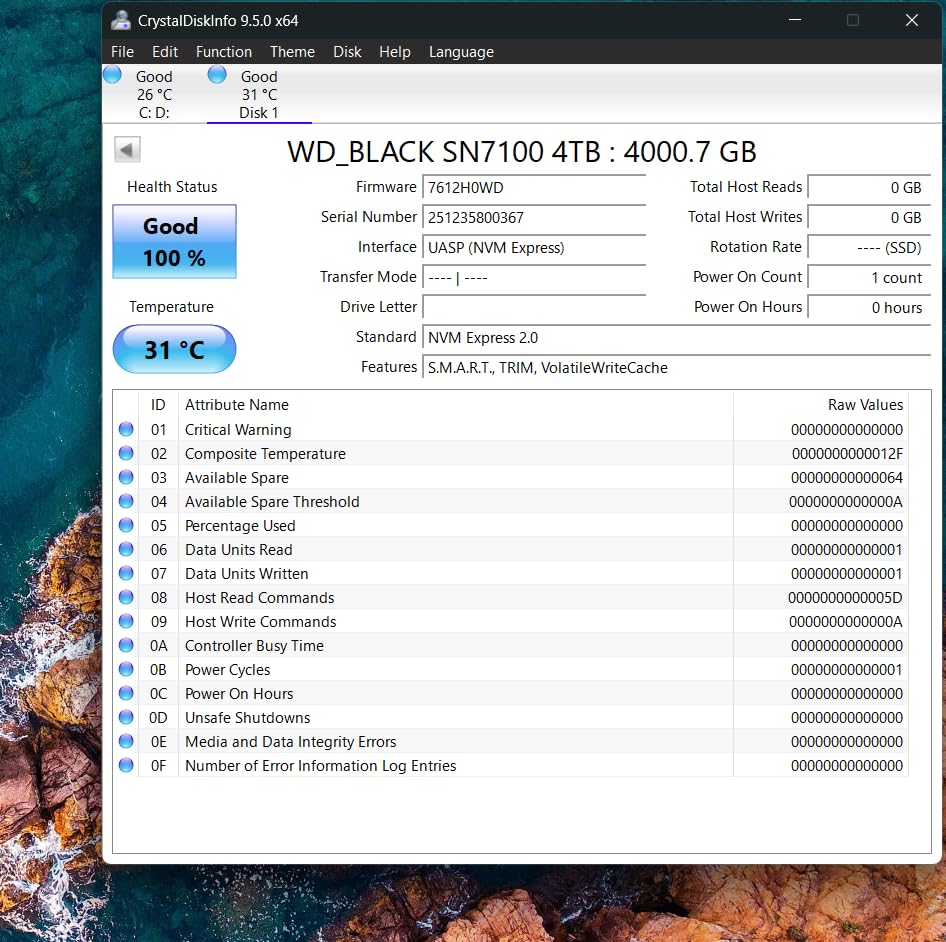 WD_Black SN7100 2TB NVMe SSD - Gen4 PCIe, M.2 2280, Up to 7,250 MB/s Read Speed, Up to 6,900 MB/s Write Speed, Next Gen TLC 3D NAND, for Laptops, Handheld Gaming Devices customer photo 2