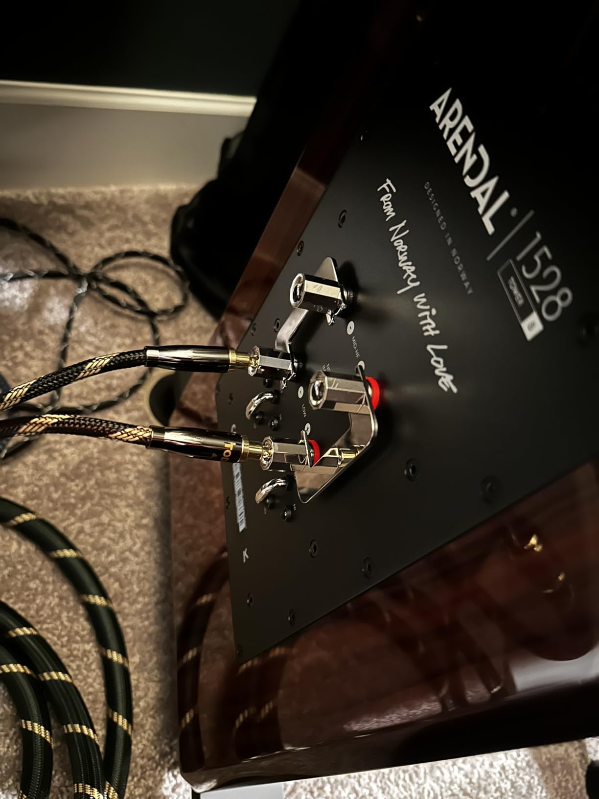 TODN Audiophile Speaker Cable with Banana Plugs and Spade Plugs for Audiophile, OCC-Core, Dual Shielded Banana Plug Audio Cables (6.5ft/2m, 1 Cable) customer photo 1