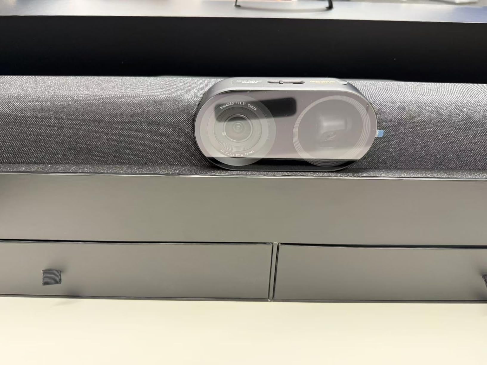 Insta360 Connect - AI Conference Room System with Android OS, Zoom Certified, Dual-4K Cameras, Speaker Tracking, 14-Mic Array, Voice Pickup to 33ft, Whiteboard Mode, Work with Teams/Google Meet/Webex customer photo 1