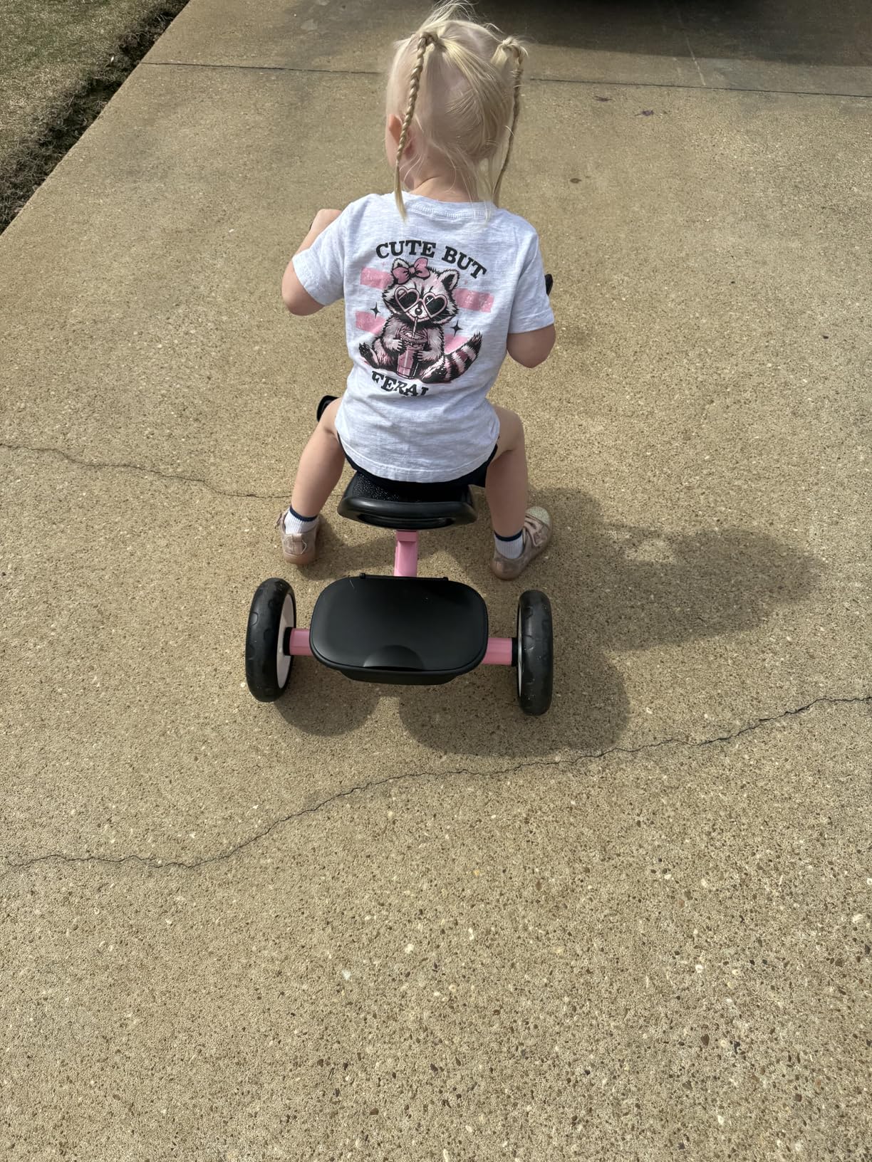 Umatoll Tricycle for Toddlers 2-5 Year Old, Adjustable Toddler Bike Outdoor Toys, Birthday Gift for Boy Girl Age 2-4, Trike with Light up Wheels customer photo 1