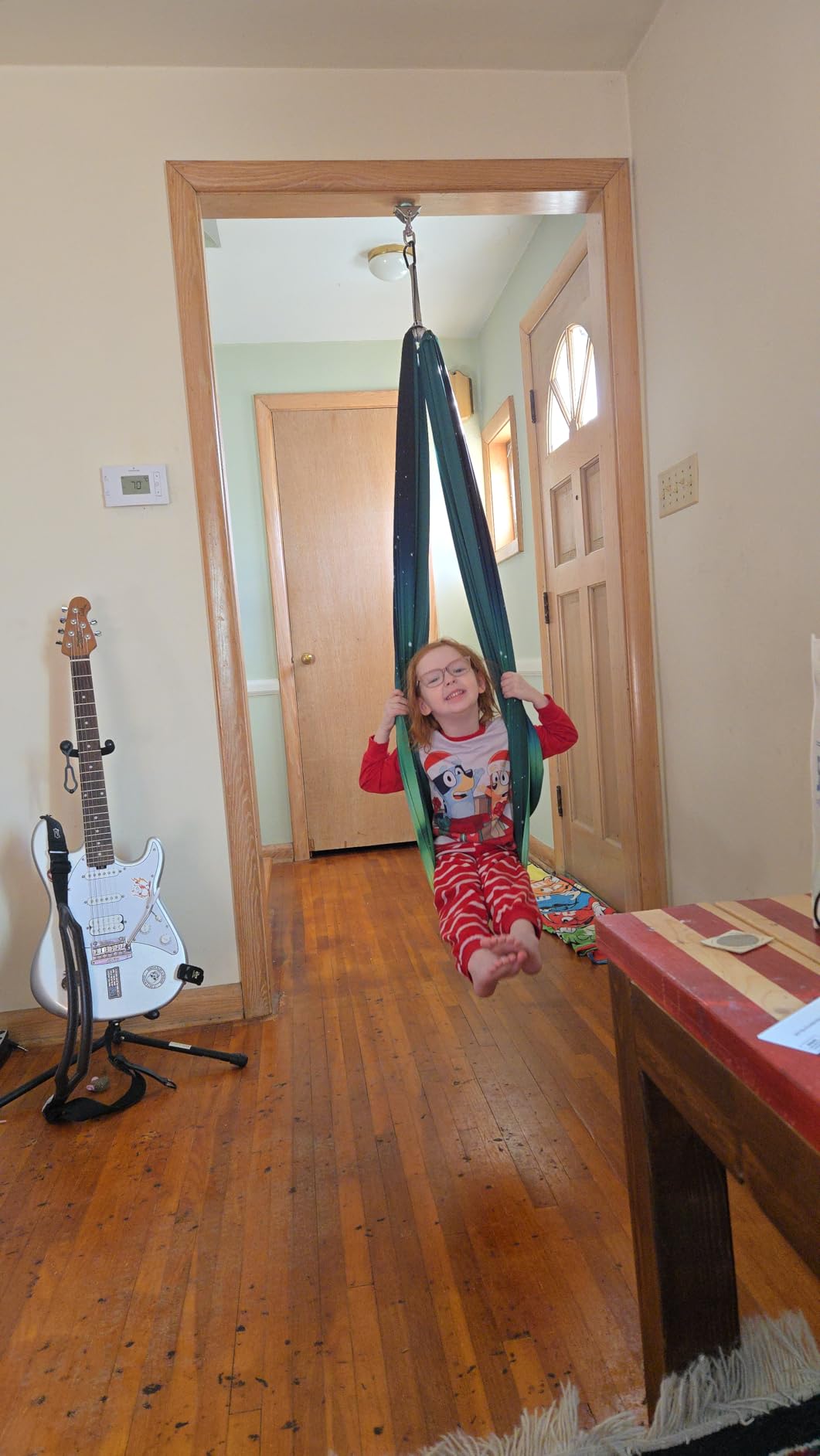 Chihee Sensory Swing Therapy Swing Hammock Indoor Outdoor for Kids,Hardware Included,Soft Breathable Nylon Cuddle Swing Joy Hammock for Child Adult with Autism,ADHD,Aspergers,Sensory Integration customer photo 1