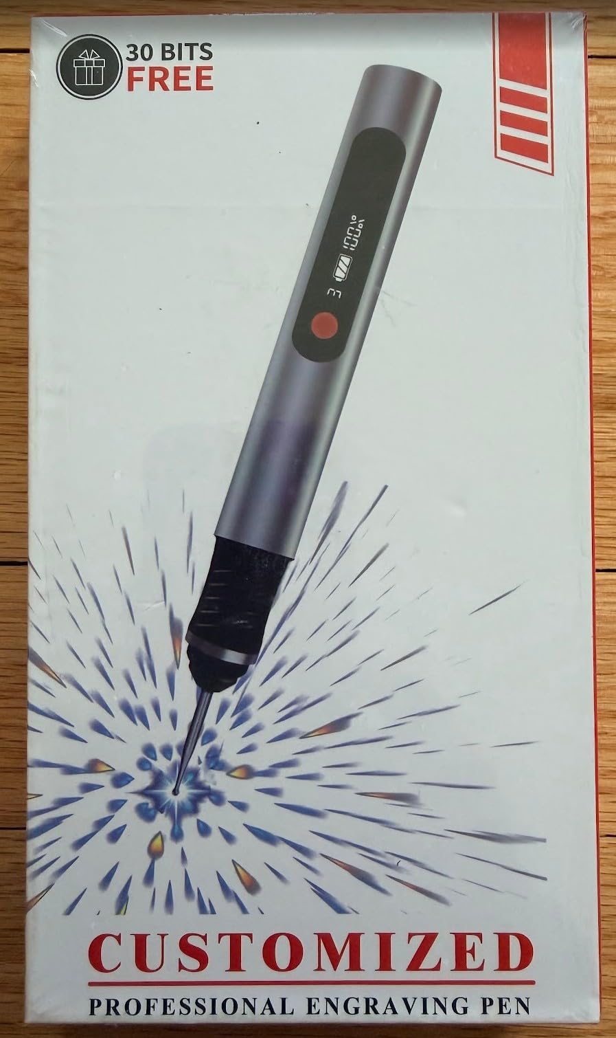 Engraving Pen, Ultimate Cordless Engraving Pen for Artists & DIYers - Engrave 60+ Surfaces - Beginner Friendly- 30 Bits & Mastery Guide (Grey) customer photo 2