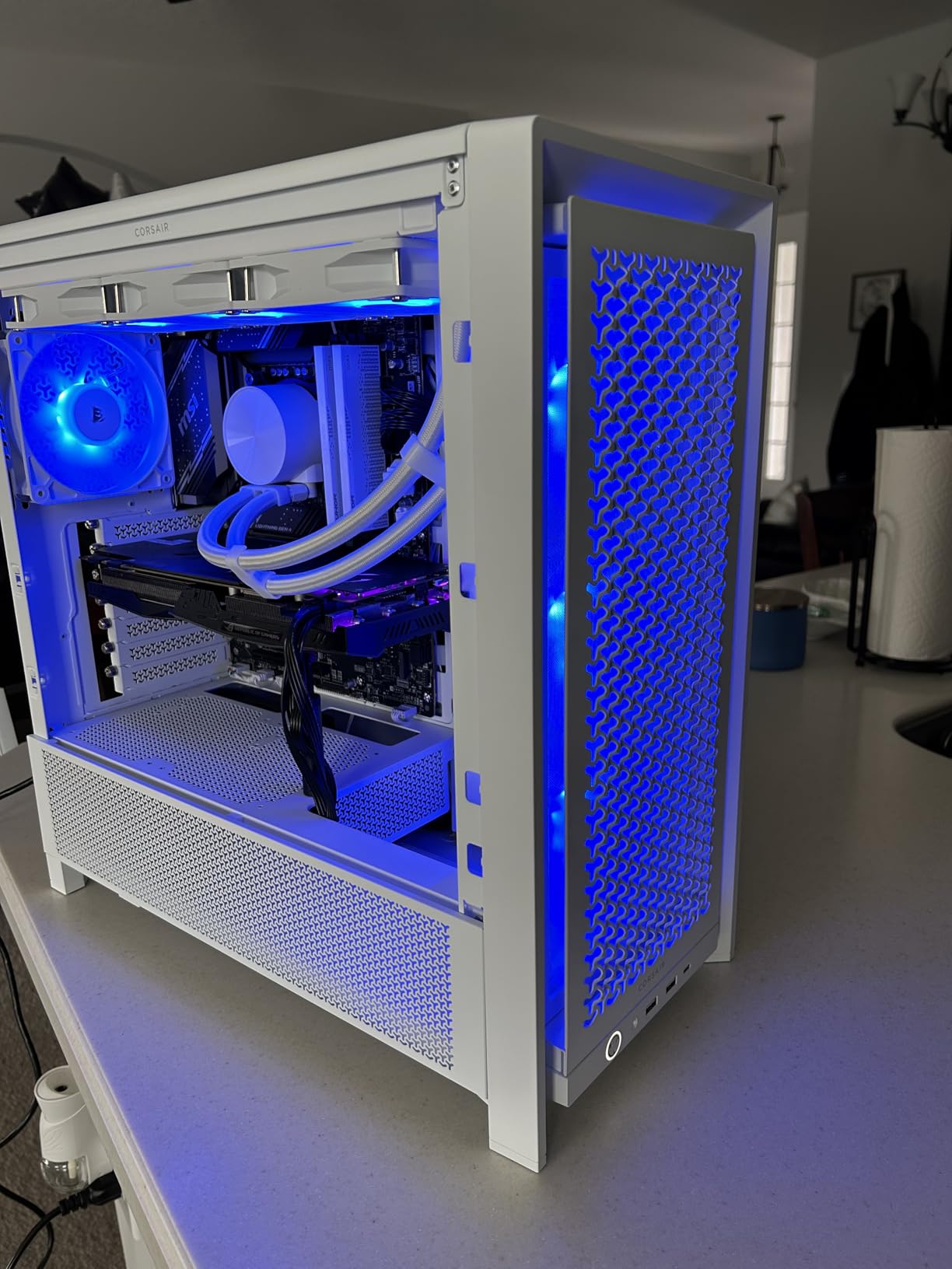 ID-COOLING FX360 PRO White Liquid CPU Cooler for Desktop - 360mm AIO Cooler, 3 x 120mm High-efficient Fans, Special CD Pattern Pump Header, Intel & AMD Compatible customer photo 1