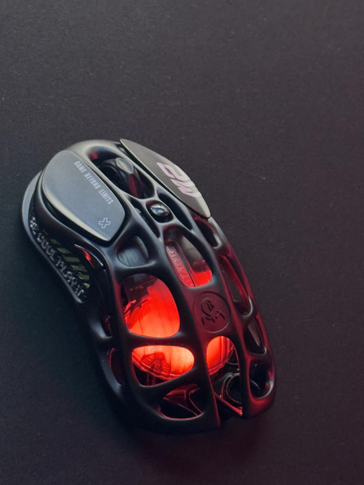 GravaStar Mercury M2 Wireless Gaming Mouse with 26,000 DPI, PAW3395DM Sensor -79g Lightweight Hollowed-Out Design -5 Programmable Buttons -5 Dynamic Lightsync RGB - Transparent Black customer photo 2
