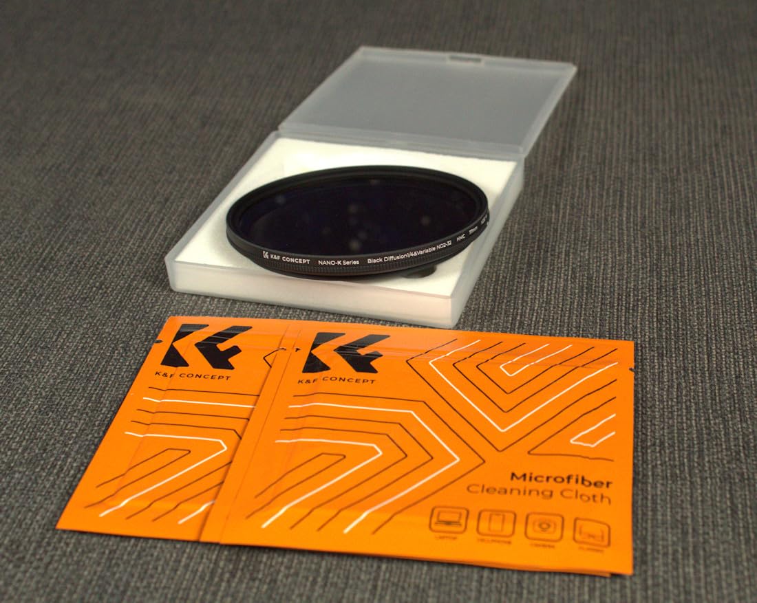 K&F CONCEPT 67mm Black Diffusion Mist 1/4 & Variable ND2-32 in-1 Filter Cinematic Effect Neutral Density Filter for Camera Lens with 18 Multi-Layer Coatings (K- Series) customer photo 1