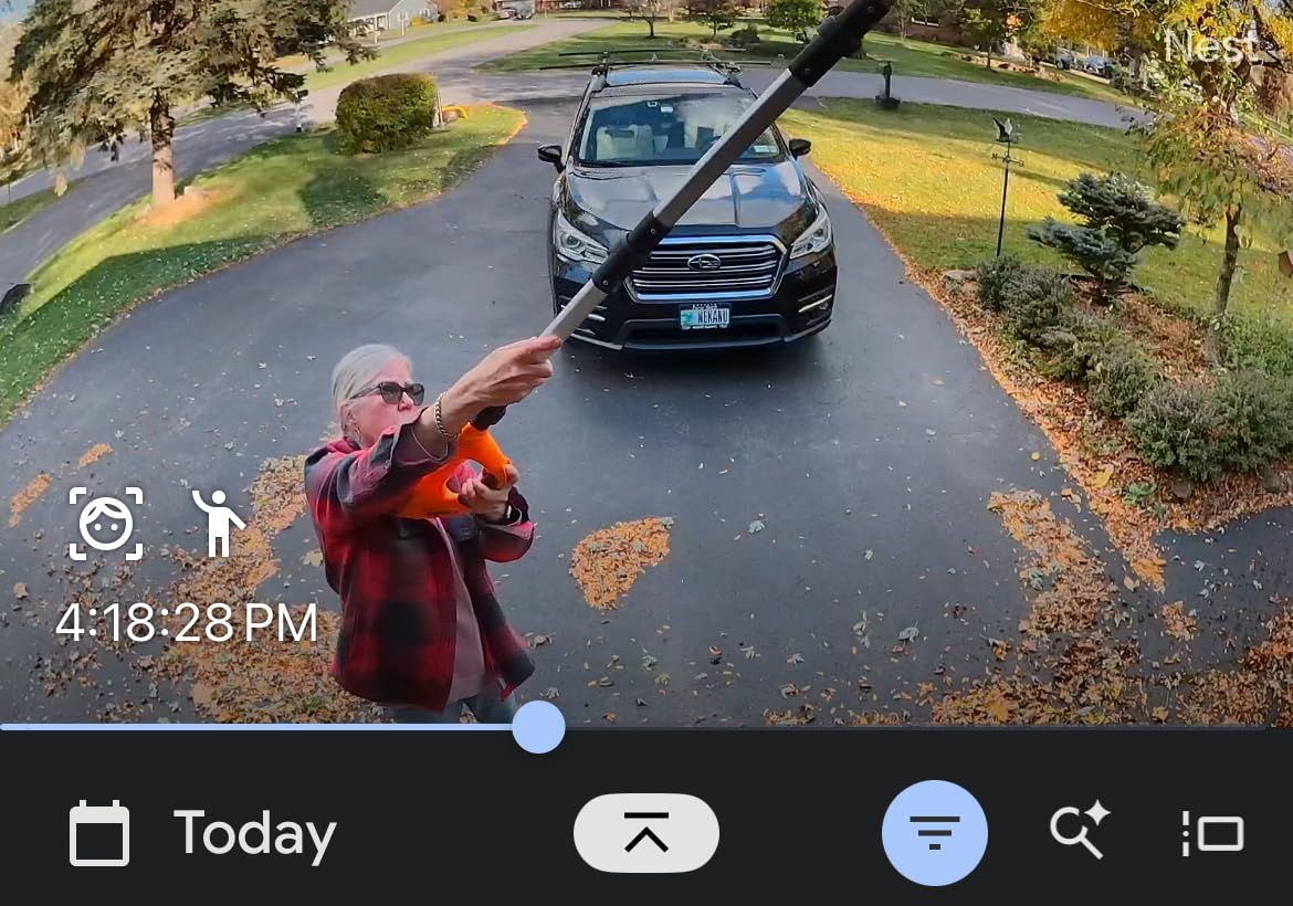 Roof Gutter Cleaning from The Ground, 40V Leaf Blowers Cordless, 580CFM/180MPH with 2 Batteries and Charger, Brushless 2-Speed Motor for Gutter Cleaning Extension Attachment Kit for Garden,House customer photo 2