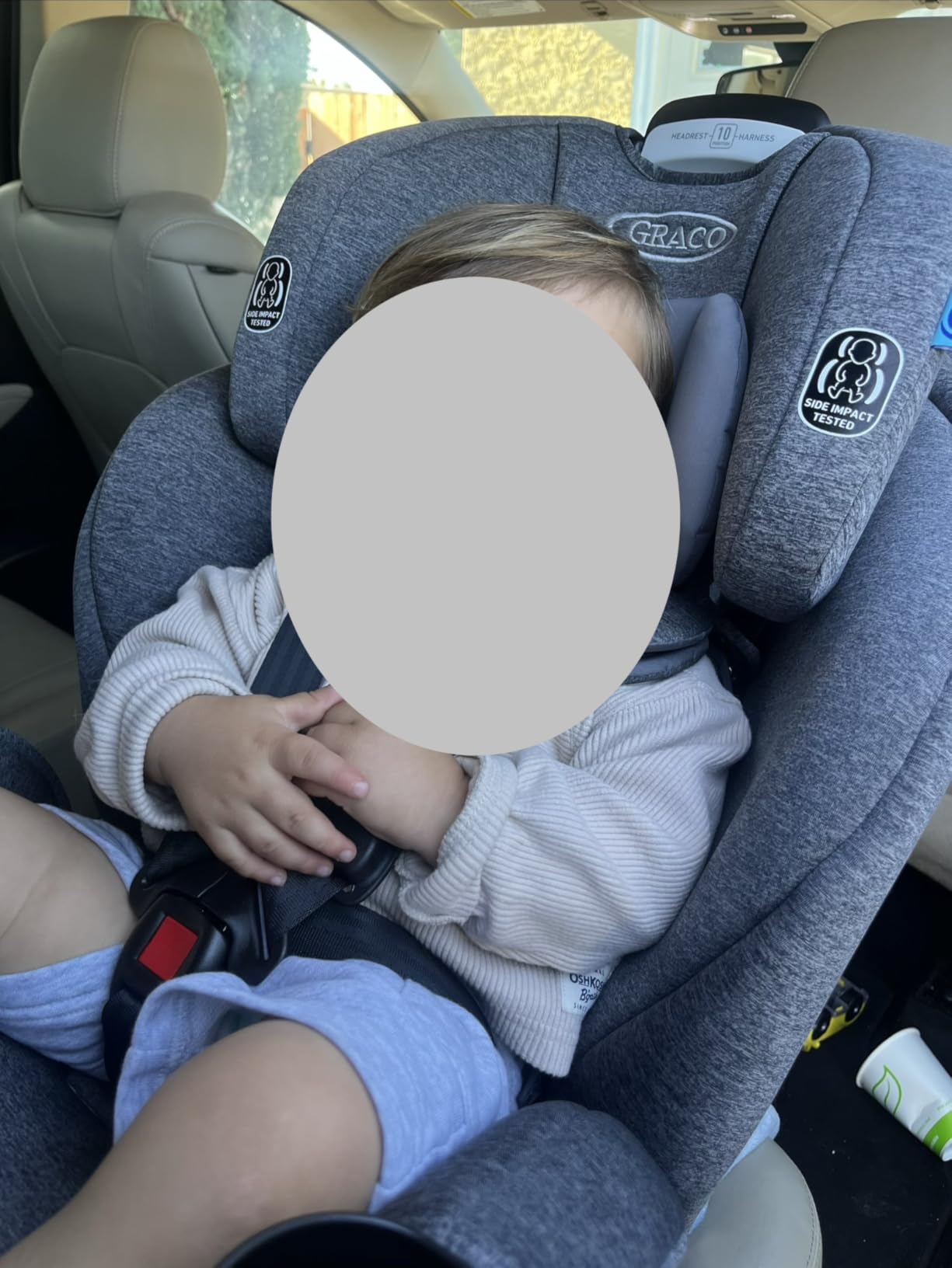 Graco Extend2Fit 3-in-1 Convertible Baby Car Seat, Rear and Forward Facing, Adjustable Extension Panel for Extra Legroom, Ashten customer photo 1