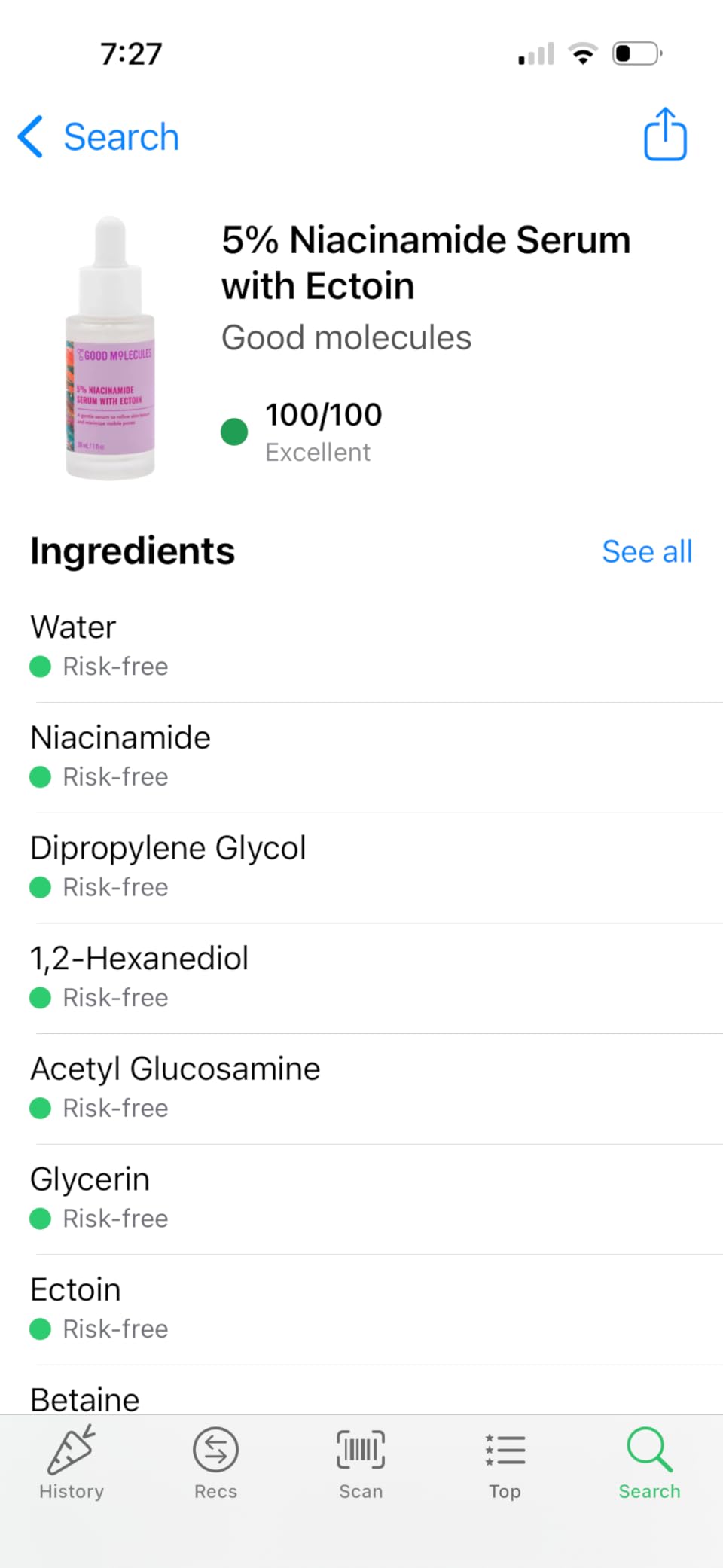 Good Molecules 5% Niacinamide Serum with Ectoin - Ultra Hydrating Serum to Target Enlarged Pores and Blemishes - Moisturizing, Pore Minimizer for Face - Skin Care customer photo 2
