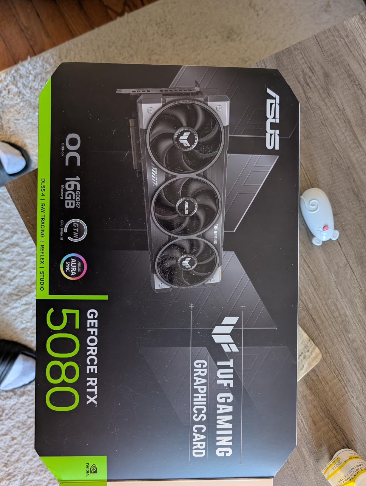 ASUS TUF GeForce RTX™ 5080 16GB GDDR7 OC Edition Graphics Card, NVIDIA, Desktop (PCIe® 5.0, HDMI®/DP 2.1, 3.6-Slot, Military-Grade Components, Protective PCB Coating, Axial-tech Fans, Vapor Chamber) customer photo 2