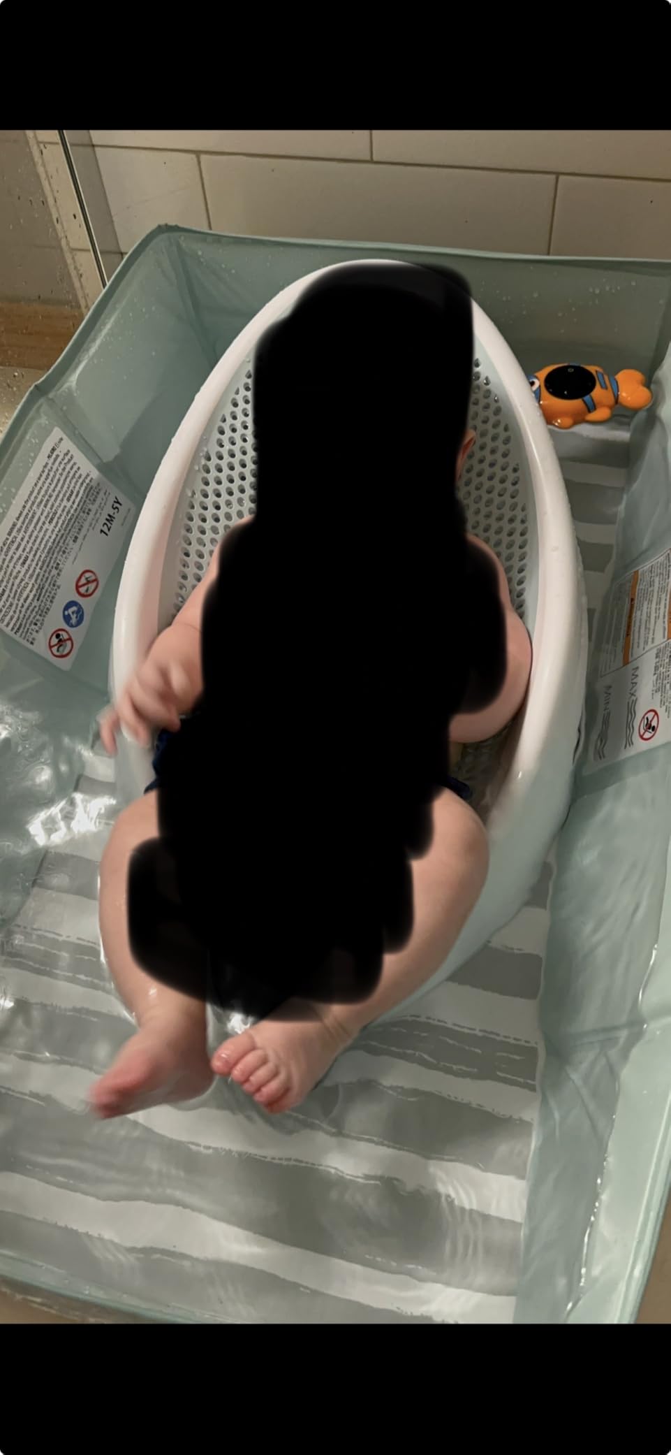 Ingenuity Tuckaway Toddler Folding Tub, Converts Shower to Tub, Folds to Store, Easy to Clean customer photo 1