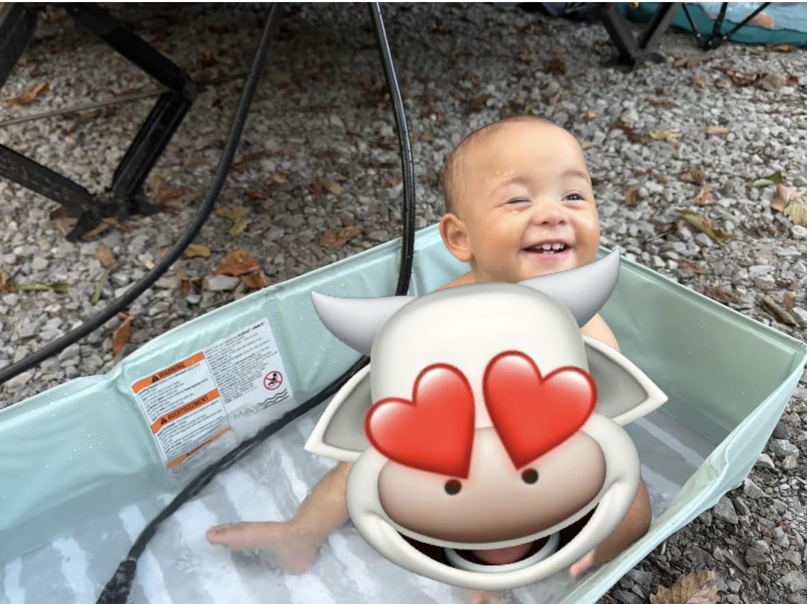 Ingenuity Tuckaway Toddler Folding Tub, Converts Shower to Tub, Folds to Store, Easy to Clean customer photo 2