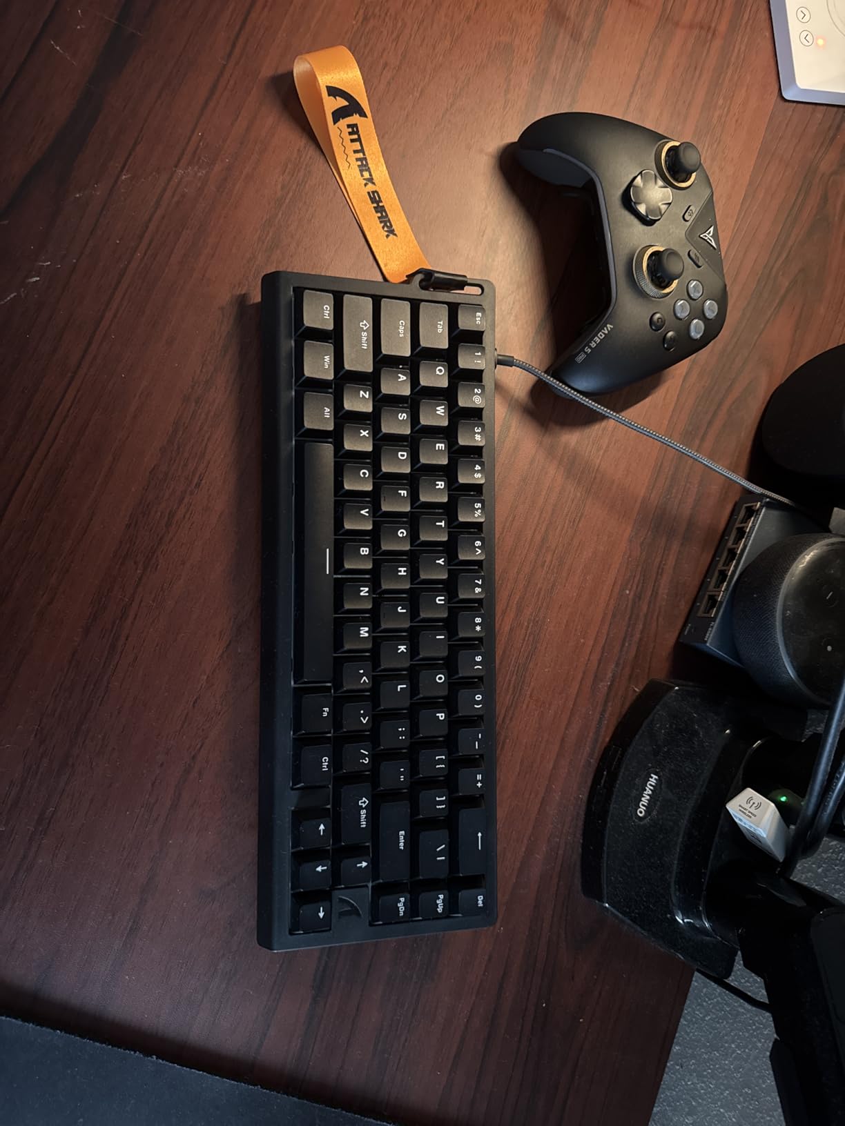 ATTACK SHARK X68 HE Rapid Trigger Mechanical Gaming Keyboard 60% Wired TKL with Adjustable Actuation, Hall Effect Magnetic Switch, 8KHz Polling Rate, RGB Backlit, Top Mount, Side Printed Keycap(Moonlight) customer photo 1