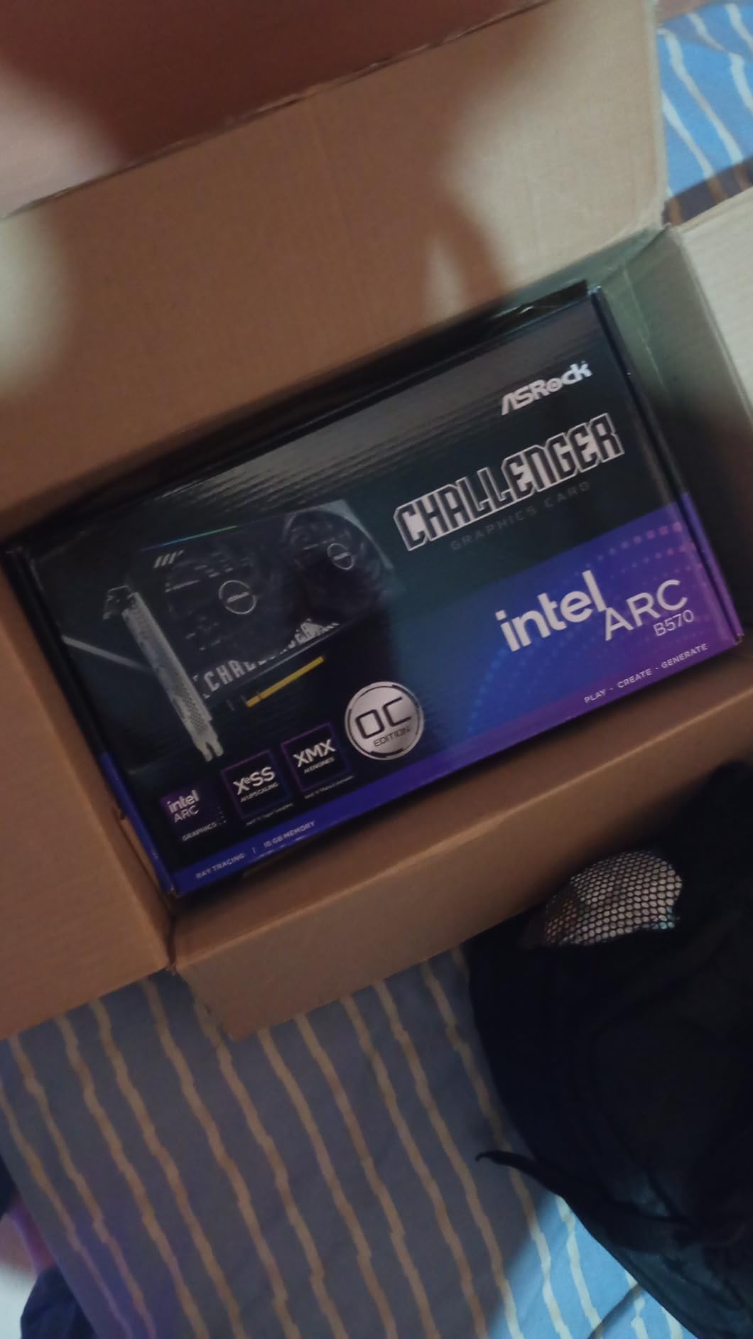 Intel Arc B570 Challenger 10GB OC GDDR6 Graphics Card, 2600 MHz GPU, 19 Gbps Memory, Dual Fan customer photo 2