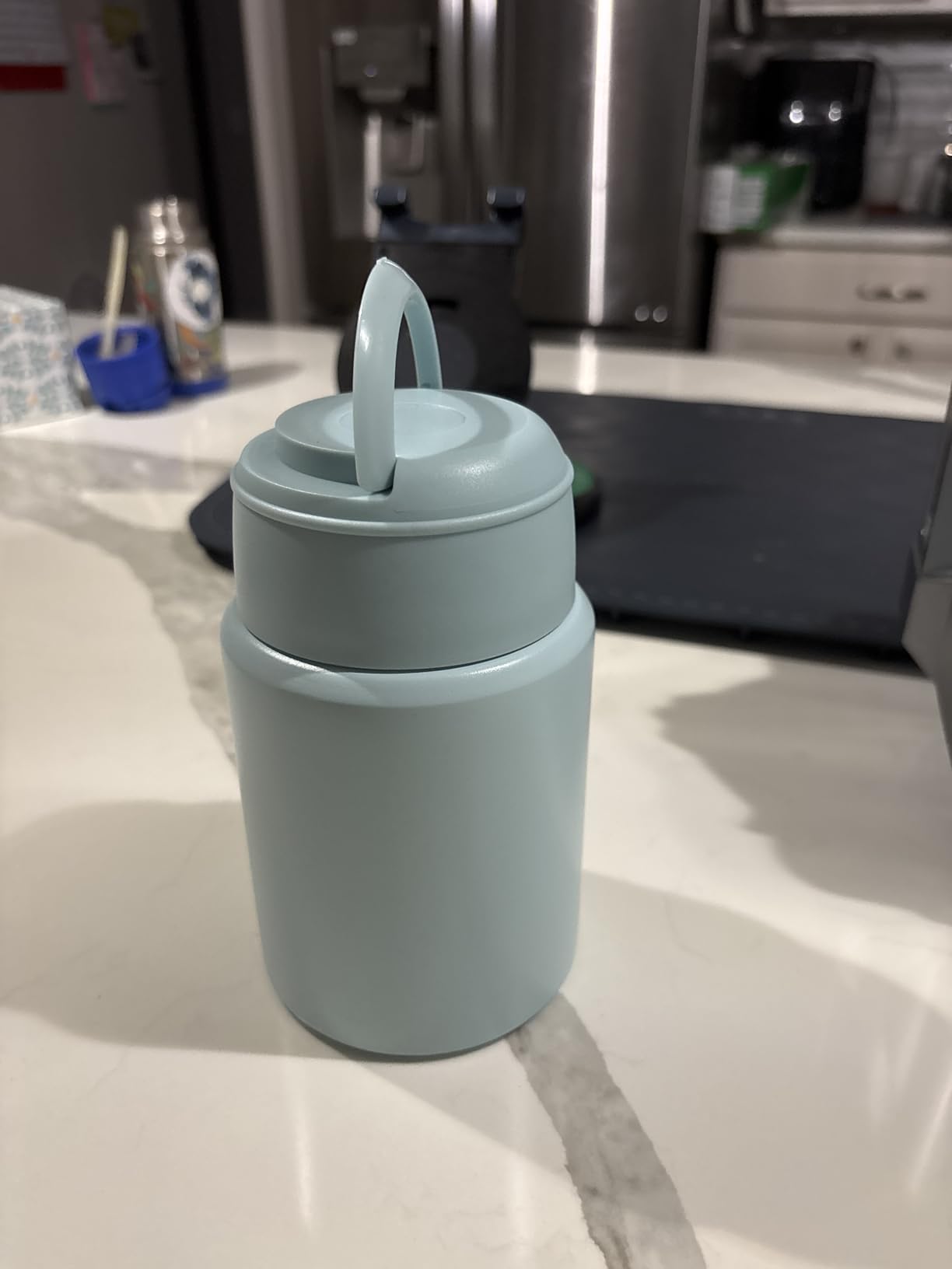 Soup Thermo for Hot Food Kids 16oz Insulated Food Jar Leakproof Thermo Lunch Container for Kids Wide-Mouth Stainless Steel Lunch Box for School with Handle Folding Spoon(3+) customer photo 2