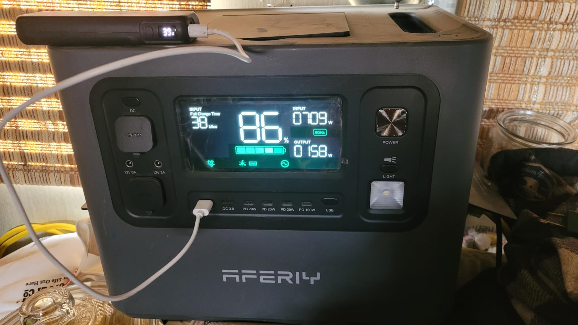 AFERIY 2048Wh Portable Power Station 2400W (Peak 4800W),P210 LiFePO4 Battery Generator,AC Fast Charging, 12V/25A XT60 DC output port,UPS Power Outages,Home Backup,Camping(Solar Panel Optional) customer photo 2