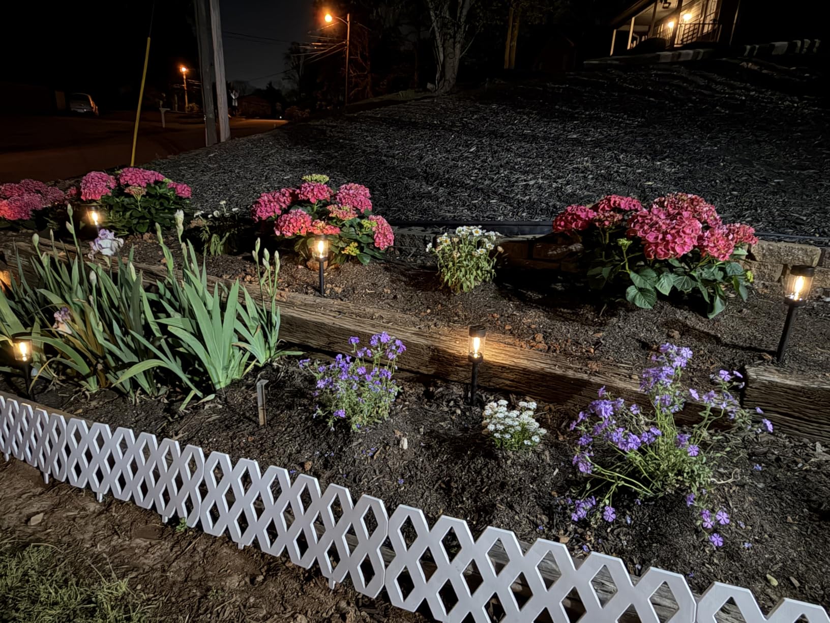 Solar Lights Outdoor, 12 Pack Waterproof Solar Landscape Lighting for Pathway Garden Yard Path Walkway Driveway Lawn Patio Outside Decor, Warm White customer photo 2