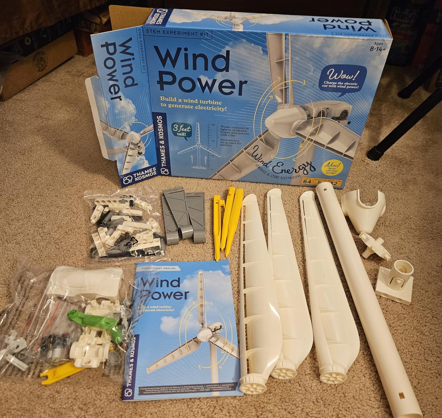 Thames & Kosmos Wind Power V5.0 STEM Experiment Kit, Build a 3ft-Tall Model Wind Turbine & Explore Clean, Renewable Energy, Optimized for Use Outdoors & Indoors, Experiments & Discovery for Ages 8+ customer photo 3