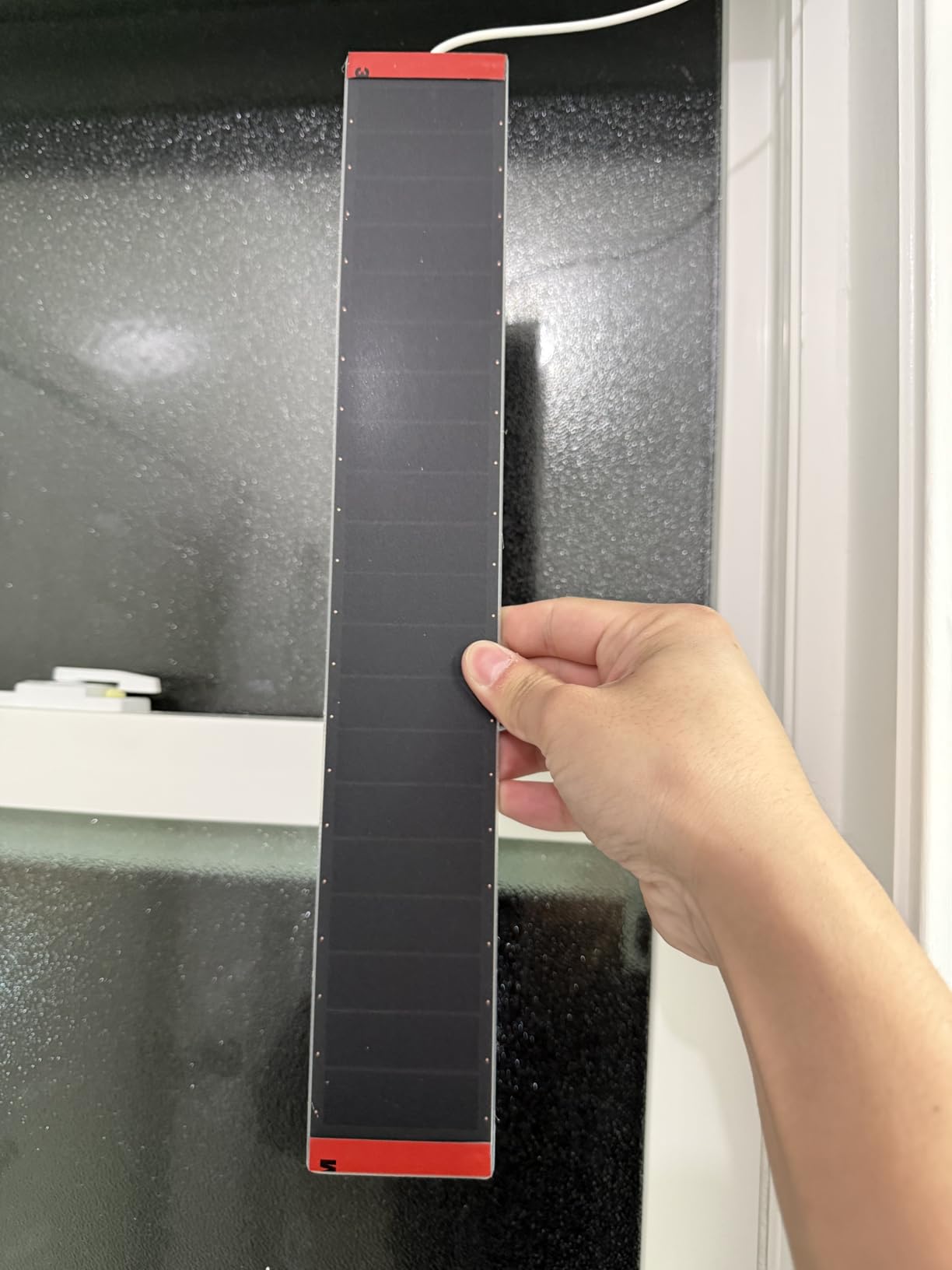 HeyBlinds Motorized Blinds with Remote, 100% Blackout Smart Blinds, Automatic Shades for Windows Compatible with Alexa Google and Homekit, Custom Size(Light Chaser-Perla Bianca BO) customer photo 2