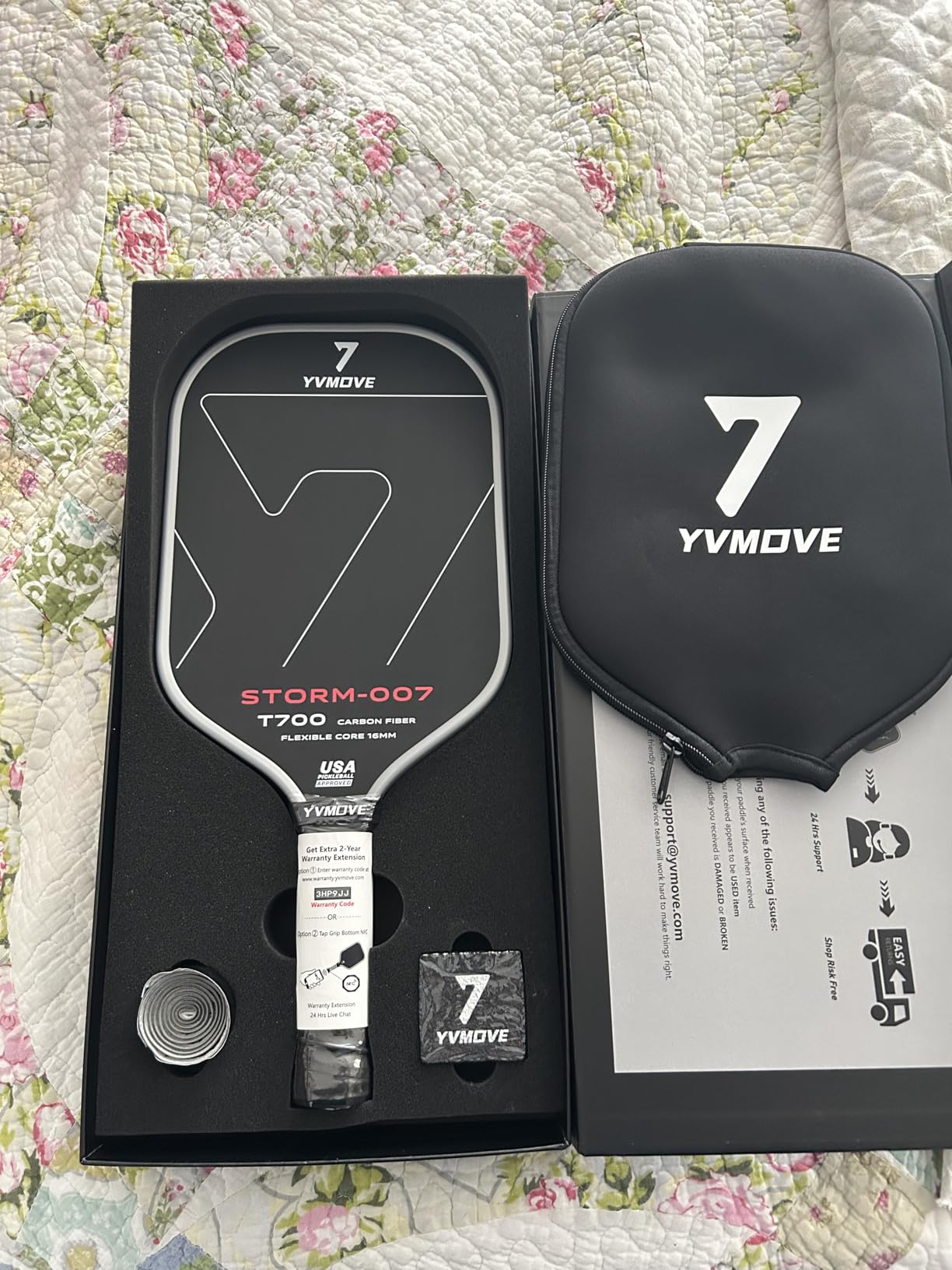 Pickleball Paddle with T700 Raw Carbon Fiber Surface & 16mm STR-Core Power Polymer Core, Premium Pickle Ball Racket Designed for Ultimate Spin & Consistency, USAPA Approved customer photo 2