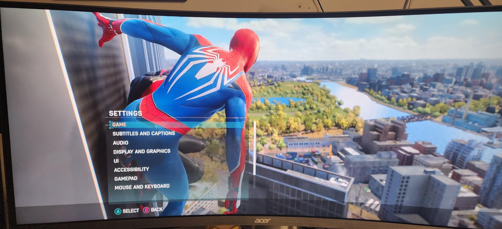 acer Nitro 34 Inch 1000R 21:9 Curved Zero-Frame QHD 3440 x 1440 Gaming Monitor | AMD FreeSync Premium | Up to 120Hz Refresh | 1ms VRB | Two Display Port 1.2 & Two HDMI 2.0 Ports | EDA343CUR J0bmiippx customer photo 1