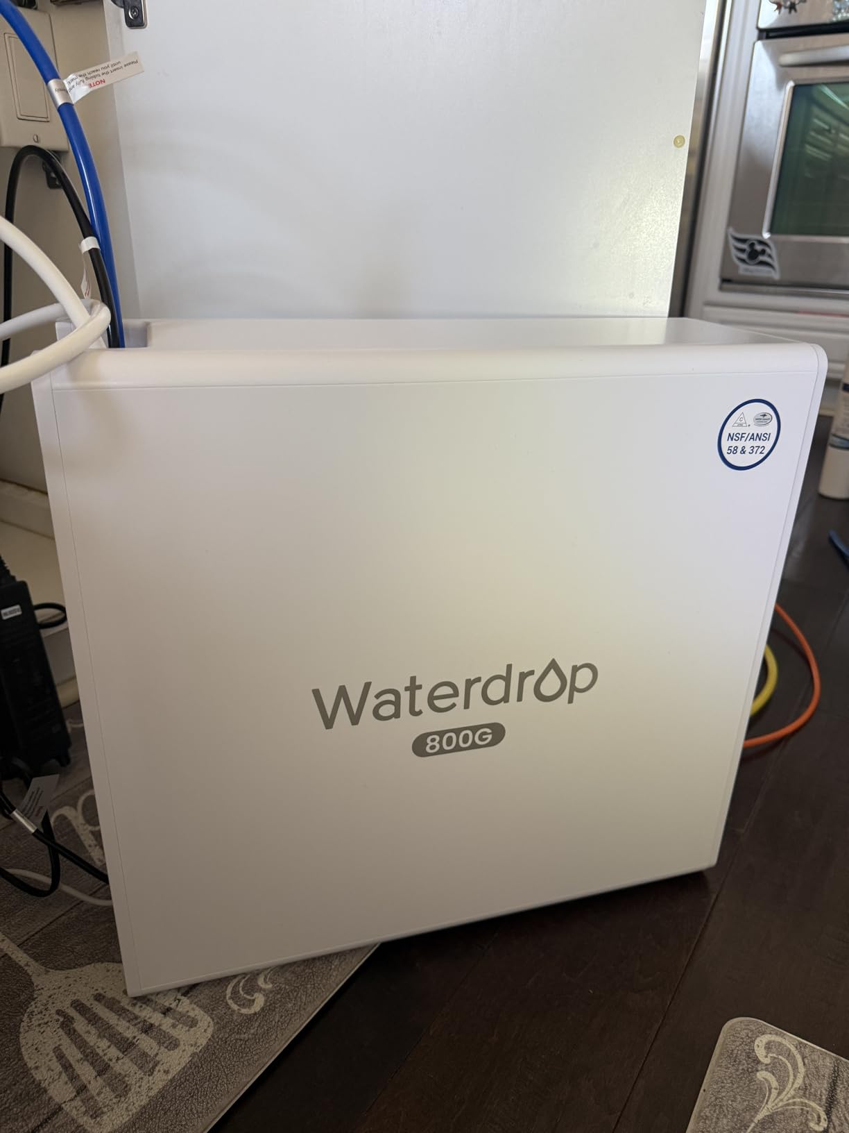 Waterdrop X8-WAN Alkaline Mineral Tankless Reverse Osmosis System, NSF/ANSI 42&58&372 Certified, 800 GPD RO Filter, 10-Stage Filtration UnderSink RO System, 2:1 Pure to Drain, LED Faucet, BPA Free customer photo 1