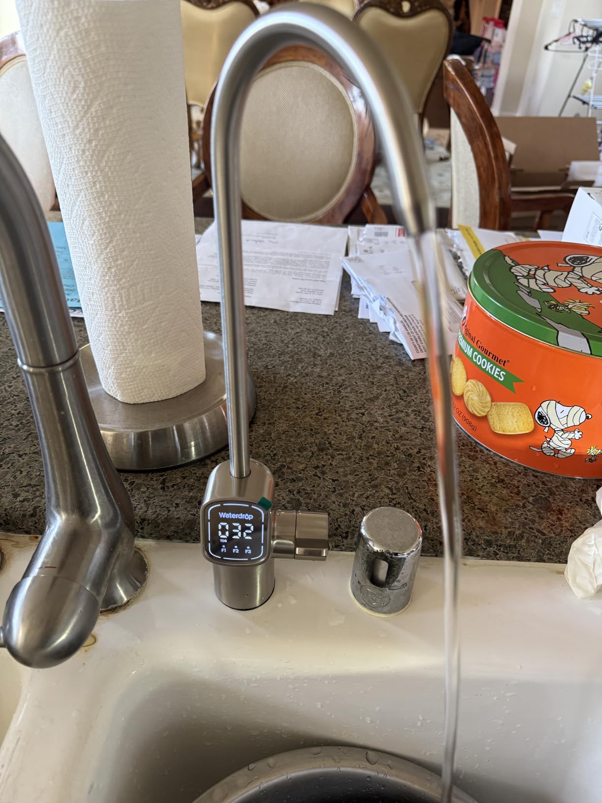 Waterdrop X8-WAN Alkaline Mineral Tankless Reverse Osmosis System, NSF/ANSI 42&58&372 Certified, 800 GPD RO Filter, 10-Stage Filtration UnderSink RO System, 2:1 Pure to Drain, LED Faucet, BPA Free customer photo 2