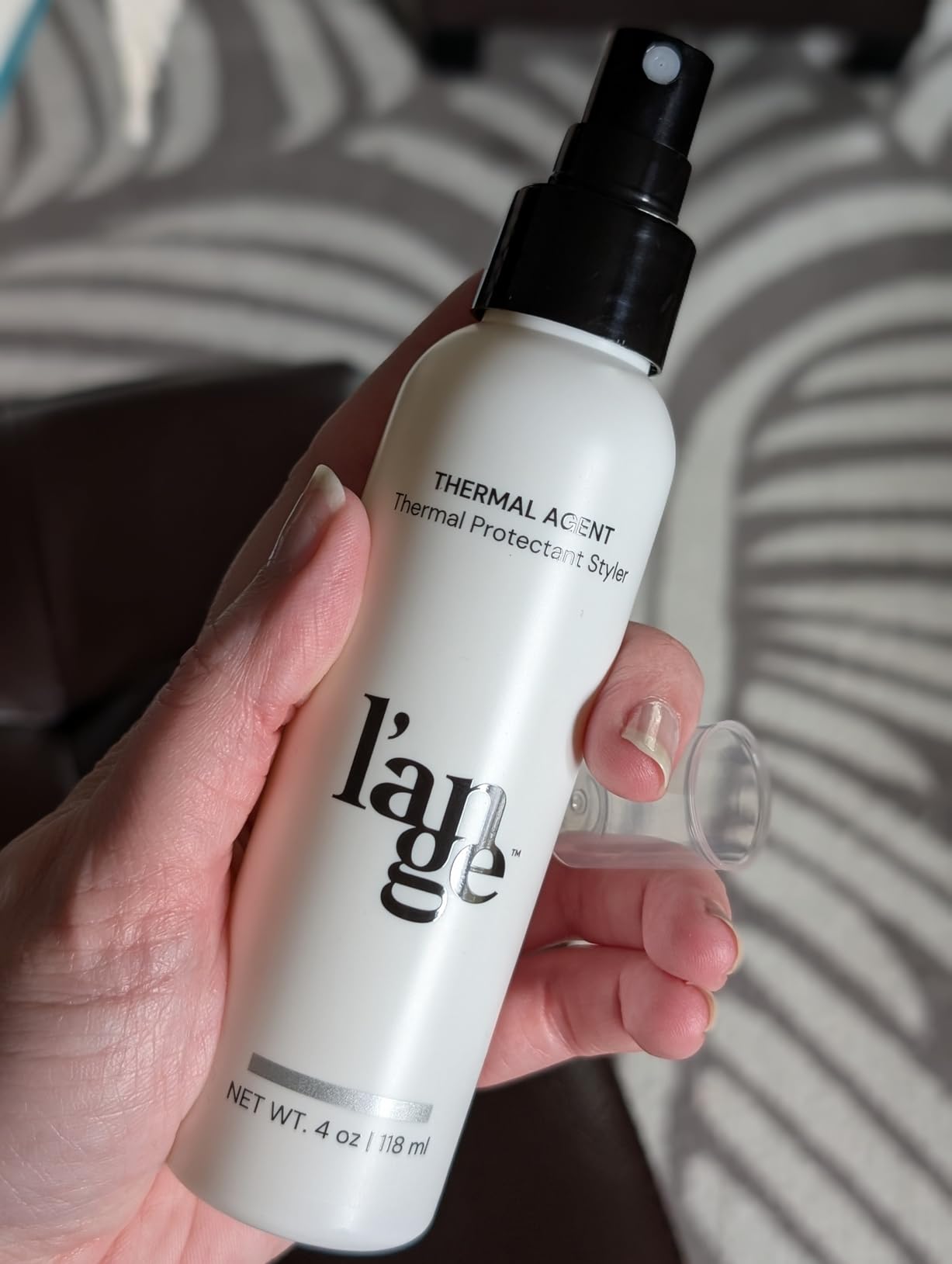 L'ANGE HAIR Thermal Agent Heat Protectant Spray | 450°F Heat Protection Spray for Hair | Controls Frizz, Enhances Shine & Volume | Safe for Color-Treated Hairstyles | Lightweight & Non-Greasy, 4 fl oz customer photo 2