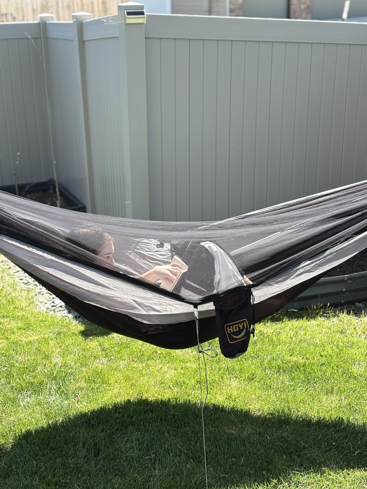 Camping Hammock Mosquito Net,Double & Single Portable Hammocks with 2 Tree Straps,Hammock Tent for Travel Camping,Camping Accessories for Indoor Outdoor Hiking Backpacking Backyard Beach customer photo 1