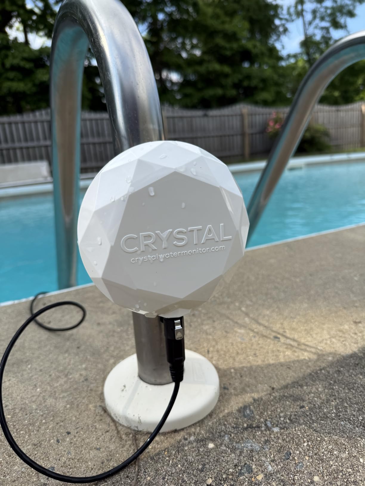 Crystal Smart Water Monitor for Chlorine & Bromine Pools, Hot Tubs & Swim Spas - 24/7 Continuous Digital Water Testing with App Notifications & Customized Chemical Dosing (New Model) customer photo 1