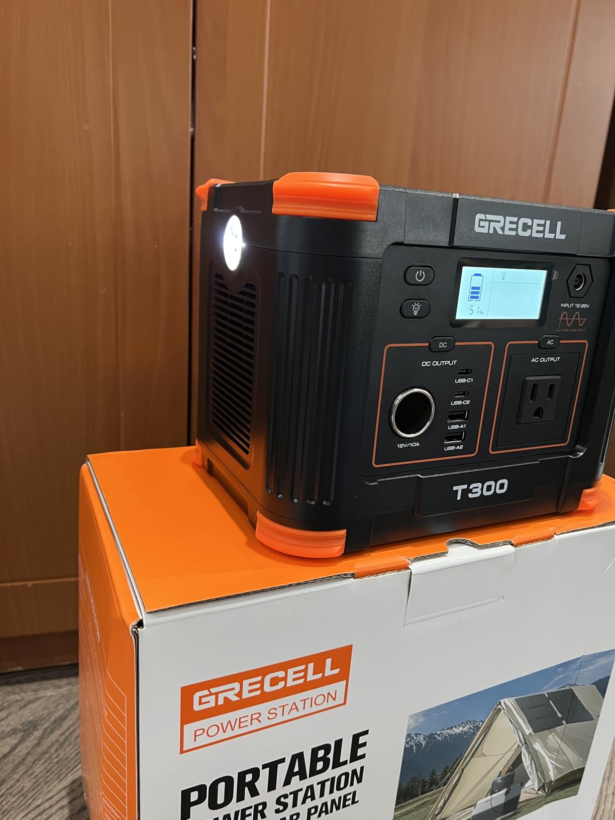 GRECELL Portable Power Station 330W (Peak 600W), 288Wh Solar Generator with 60W USB-C PD, 110V Pure Sine Wave AC Outlet, Lightweight Backup Battery for Camping, Travel, RVs customer photo 1