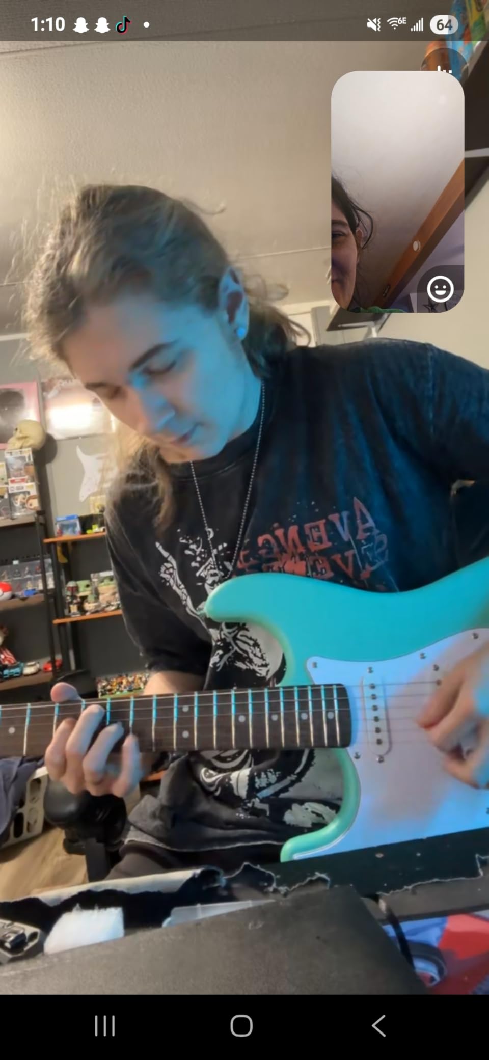 Squier Debut Series Stratocaster HSS Electric Guitar, Sea Foam Green with Satin Urethane Finish customer photo 1