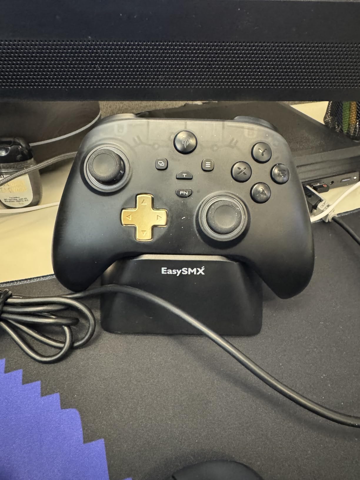 EasySMX D05 PC Controller - Enhanced Wireless Bluetooth Pro Controller with Charging Dock/Hall Sensor/RGB Lighting - No Stick Drift, No Dead Zone - Work for Windows PC, Android, Steam and Switch customer photo 2