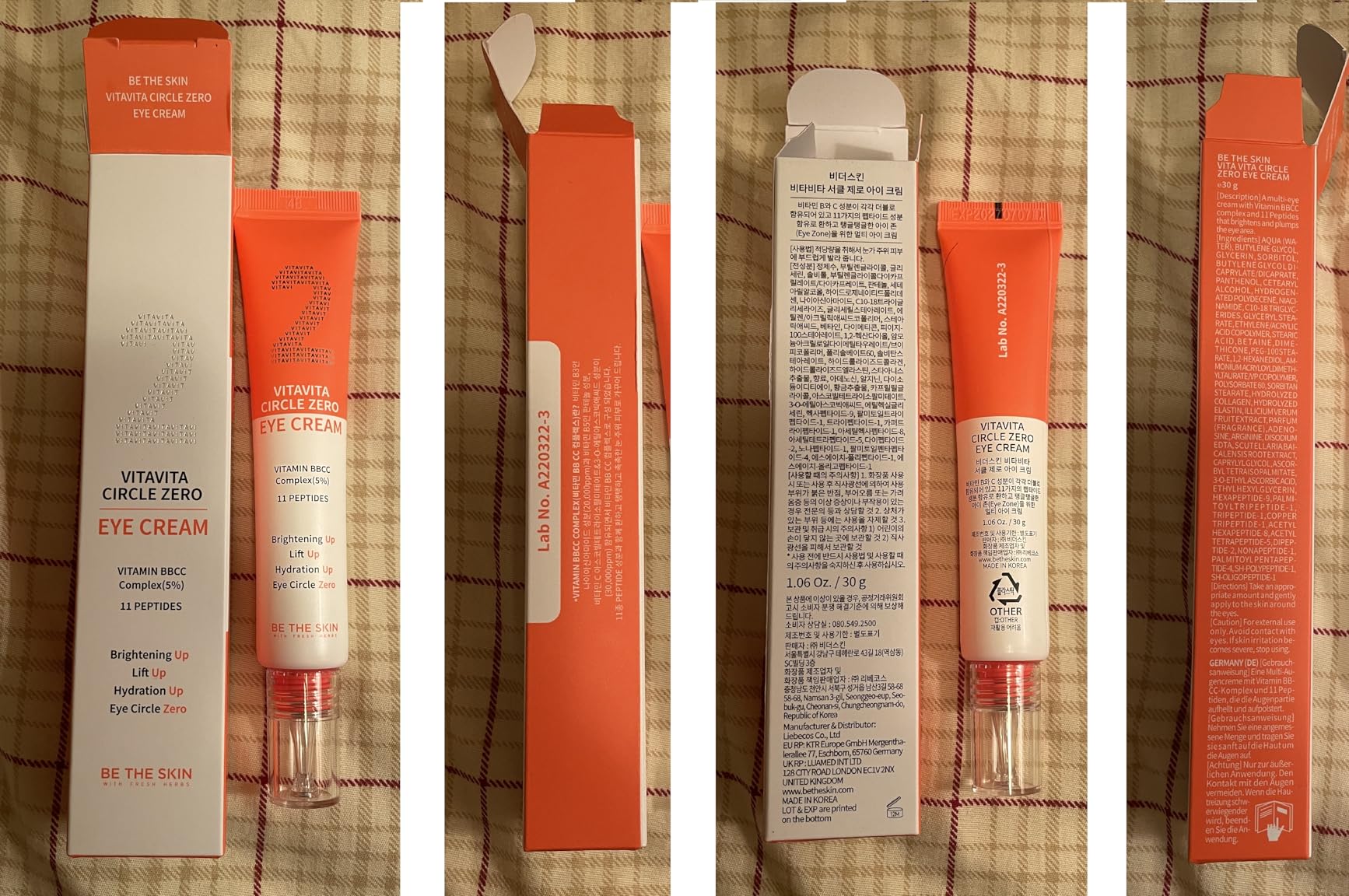BE THE SKIN Vitavita Dark Circle Zero Eye Cream - 11 Peptides with EGF & FGF, 50,000ppm Vitamin BC Complex & Niacinamide, Milia-Safe, Helps Visibly Brighten & Firm Under Eye Area 1.01 oz customer photo 1