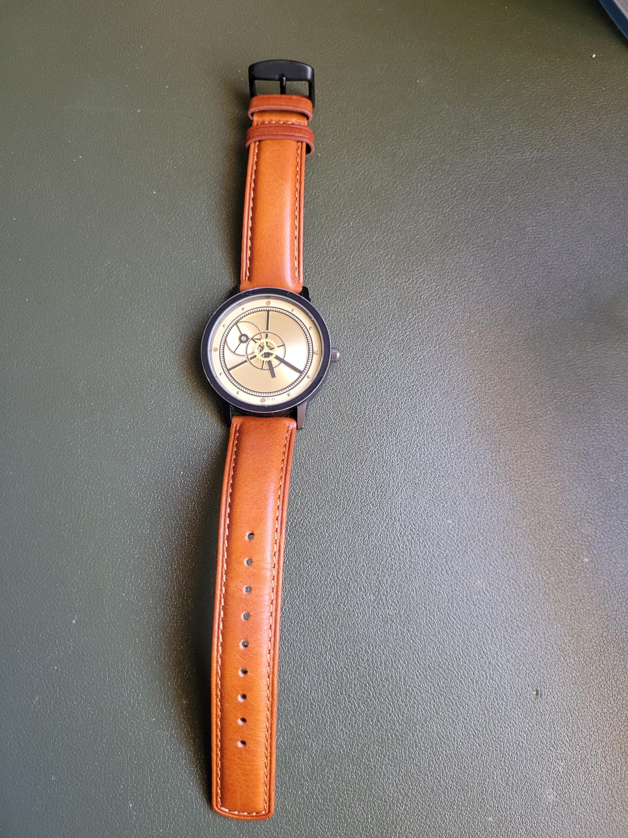 WOCCI Quick Release Watch Band, Distressed Genuine Leather, Stainless Steel Buckle, Strap Width 18mm 19mm 20mm 22mm 24mm customer photo 1