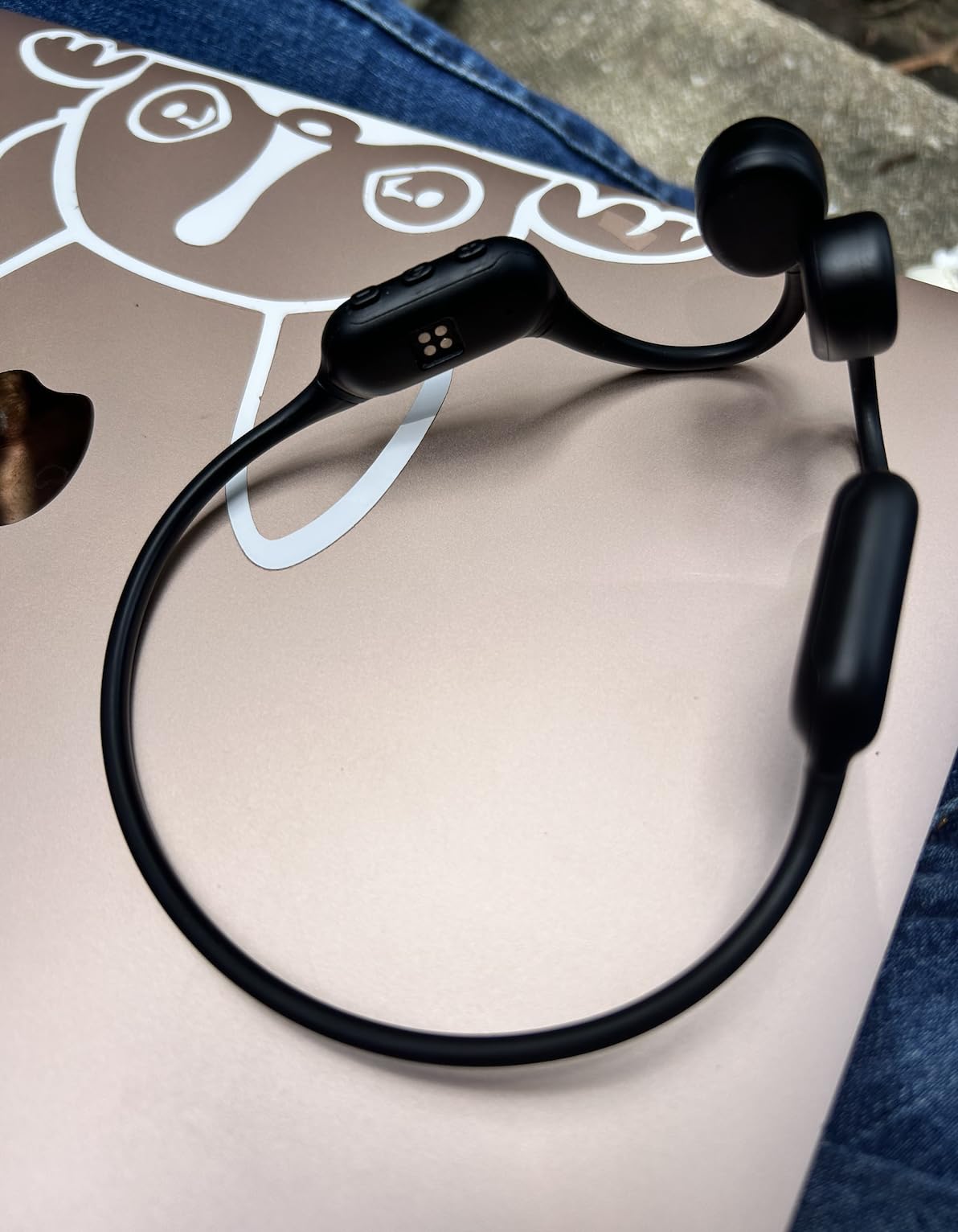 PSIER Bone Conduction Headphones IPX8 Waterproof Swimming Headphones Open Ear Headphones with MP3 Mode 32GB Memory Up to 8 Hours Playtime Bluetooth 6.0 Ear Buds Secure Fit for Running and Fitness customer photo 1
