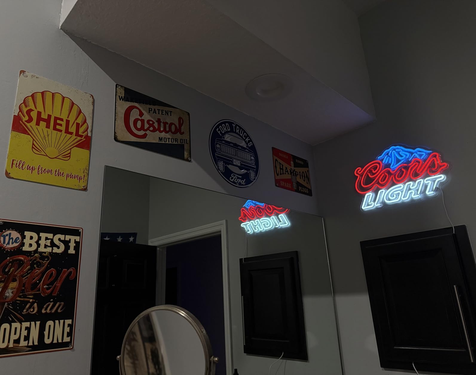 JFLLamp Beer Neon Signs for Wall Decor Neon Lights for Bedroom Led Signs Suitable for Man Cave Bar Pub Restaurant Christmas Birthday Party Gift Led Art Wall Decorative Crs Light Bar Sign customer photo 2