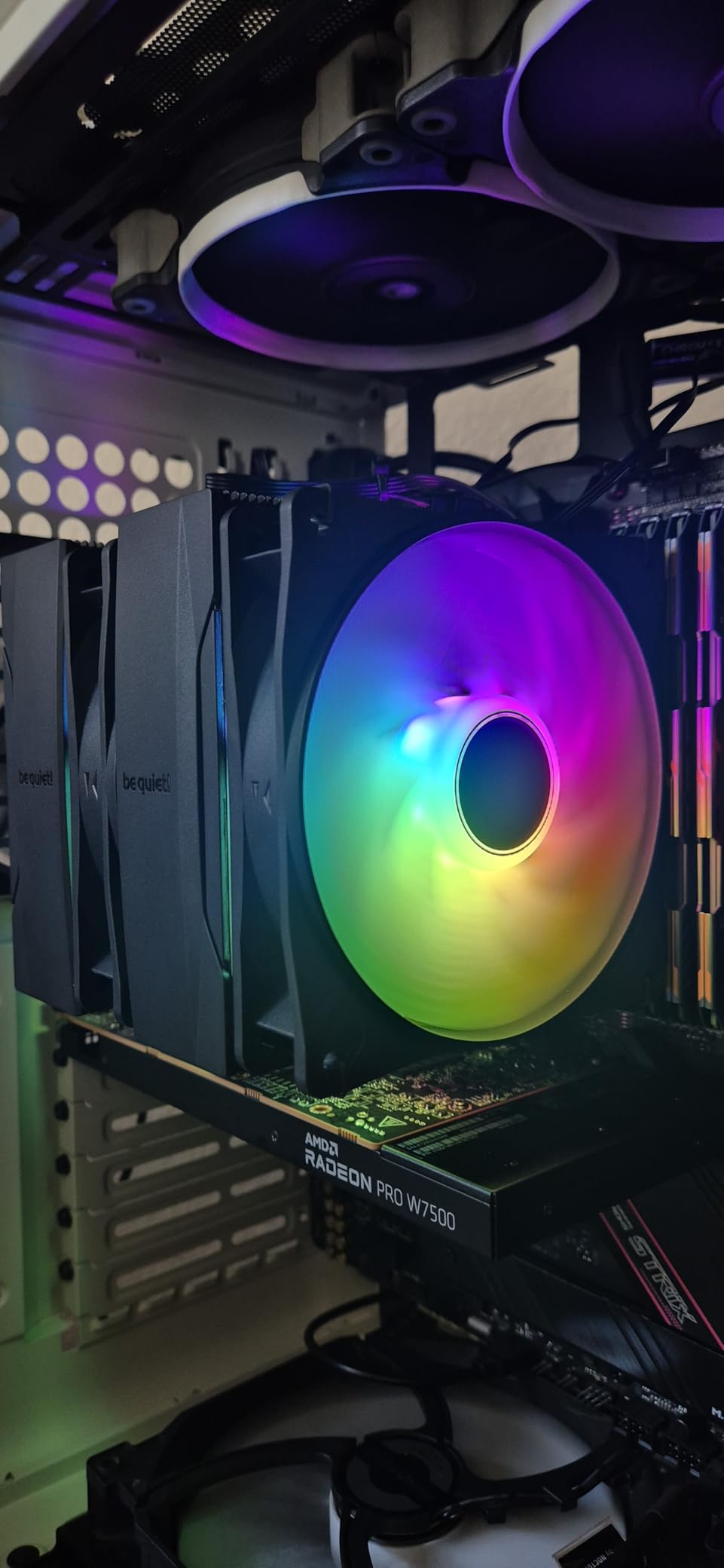 be quiet! Pure Rock Pro 3 LX CPU Air Cooler | 6 High Performance 6mm Heat Pipes with HDT Technology | 120mm Quiet ARGB PWM Fan | AMD AM4 AM5/Intel LGA 1700/1150/1151/1200 | Black | BK043 customer photo 1