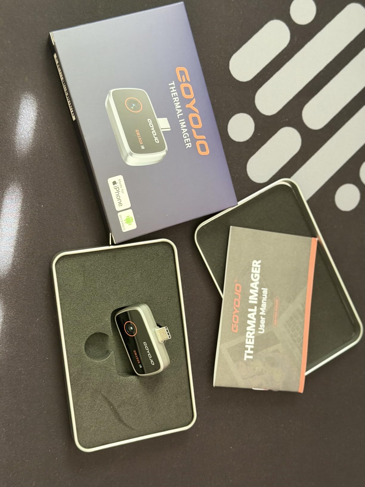 GOYOJO Thermal Imaging Camera for Android/iphone 15/16/17 iOS Series 192x192 IR Resolution - Water Leak Detection HVAC Electrical Plumbing, Automotive Repair, Home Inspection, DIY - USB-C Infrared Imager customer photo 1