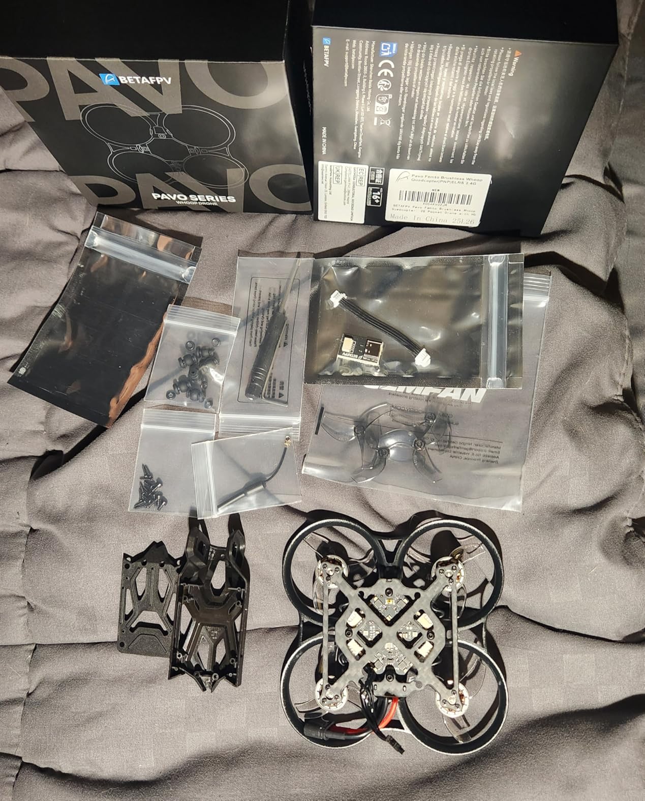 BETAFPV Pavo Femto Brushless Whoop Quadcopter, 2S Pocket Drone with HD VTX Bracket for DJI O4 Air Unit, F4 2-3S 20A FC, LAVA 1102|14000KV Motor customer photo 2