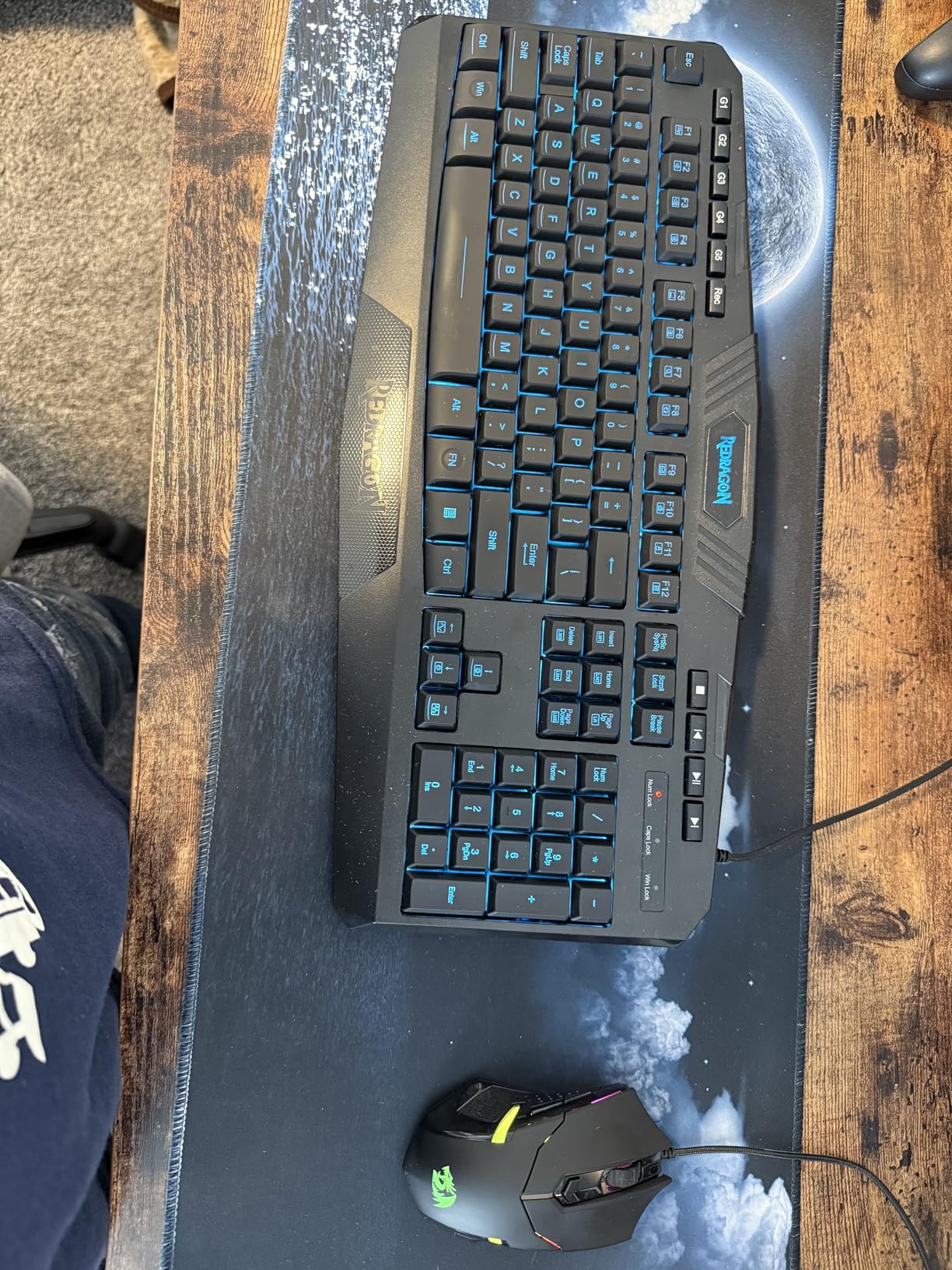Redragon S101M-KS Gaming Keyboard and Mouse Wireless with Tri-Mode, RGB Keyboard and 4800 DPI Gaming Mouse, 10 Independent Multimedia Keys for Wins, PC, Computer, Wireless S101 Ideal for Gamer customer photo 1