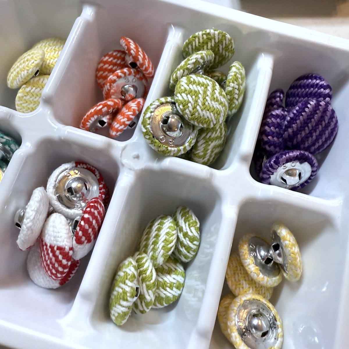 Bonvoisin Fabric Button Maker, Cloth Cover Button Press with 3 Molds(18 22 28mm), Fabric Covered Button Maker Kit with 300Pcs Button Shells customer photo 1