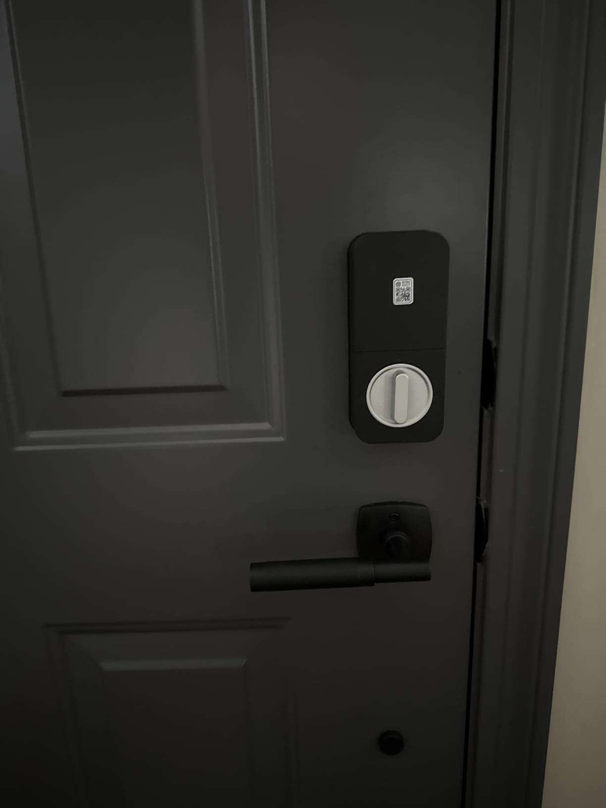 ThorBolt X1 Apple Home Key Lock, iOS ONLY Smart Keyless Entry HomeKit Door Lock with Fingerprint, Keypad Deadbolt Lock Works with HomeKit Over Thread (Border Router Required), IP65 Weatherproof, Black customer photo 1