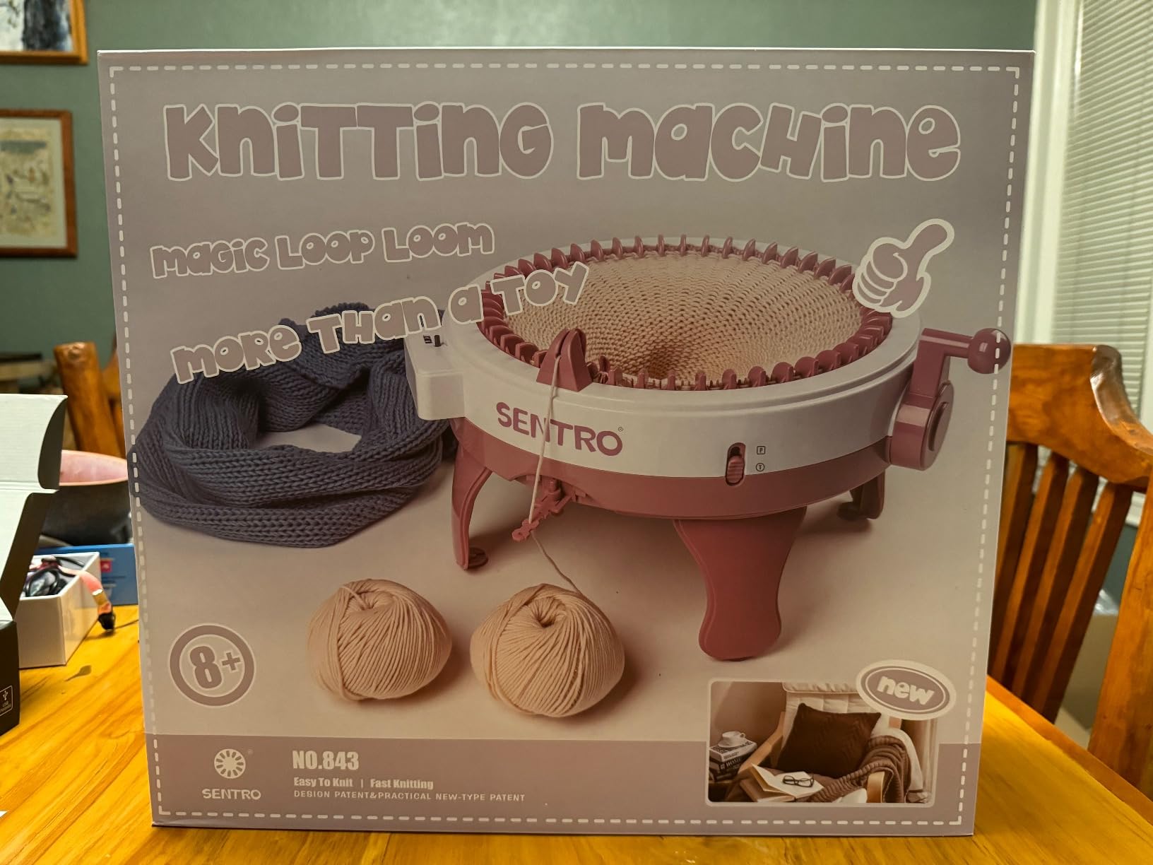 MericTop SENTRO Knitting Machine 22 Needle Knitting Machines, Smart Circular Crochet Machine for Kids/Adults Beginners customer photo 2