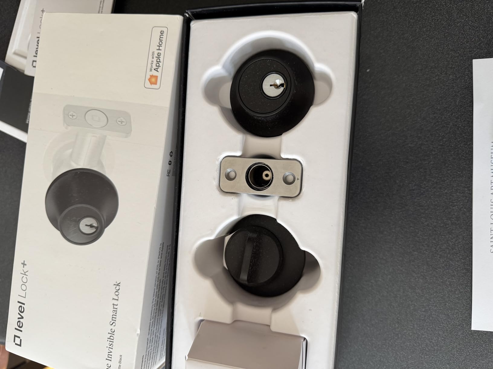 Level Lock+ (Matter) Smart Lock - World's Smallest, Most Advanced Matter-Over-Thread Deadbolt Plus Apple Home Key - Keyless and Remote Access via Apple, Alexa, Google Home, SmartThings (Matte Black) customer photo 1
