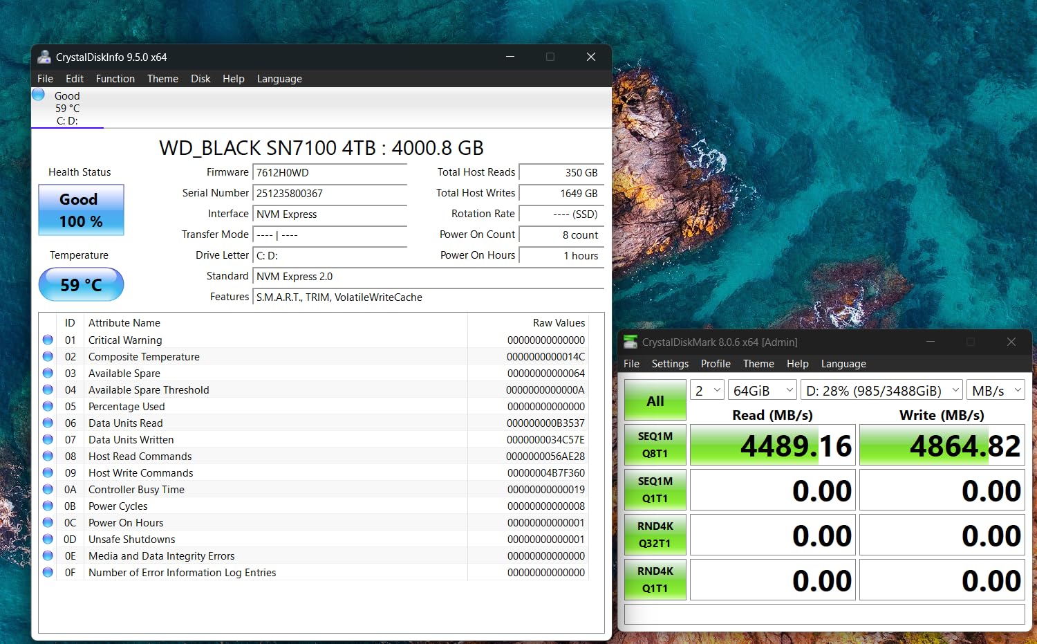 WD_Black SN7100 4TB NVMe SSD - Gen4 PCIe, M.2 2280, Up to 7,000 MB/s Read Speed, Up to 6,700 MB/s Write Speed, Next Gen TLC 3D NAND, for Laptops, Handheld Gaming Devices - WDS400T4X0E customer photo 1
