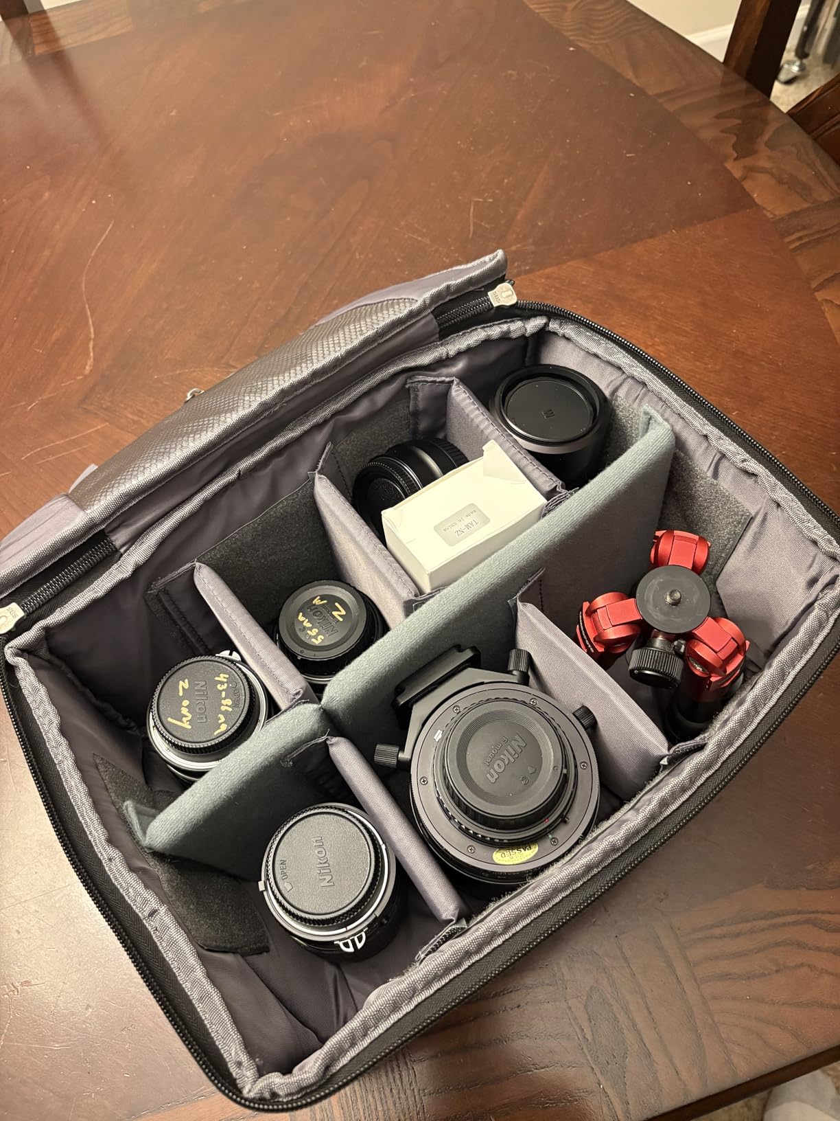 Koolertron Dslr Camera Insert Bag Purse Universal Liner Lens Pouch Partition Protective Cover Waterproof Sleeve for Cannon/Nikon/Sony (Grey) customer photo 1