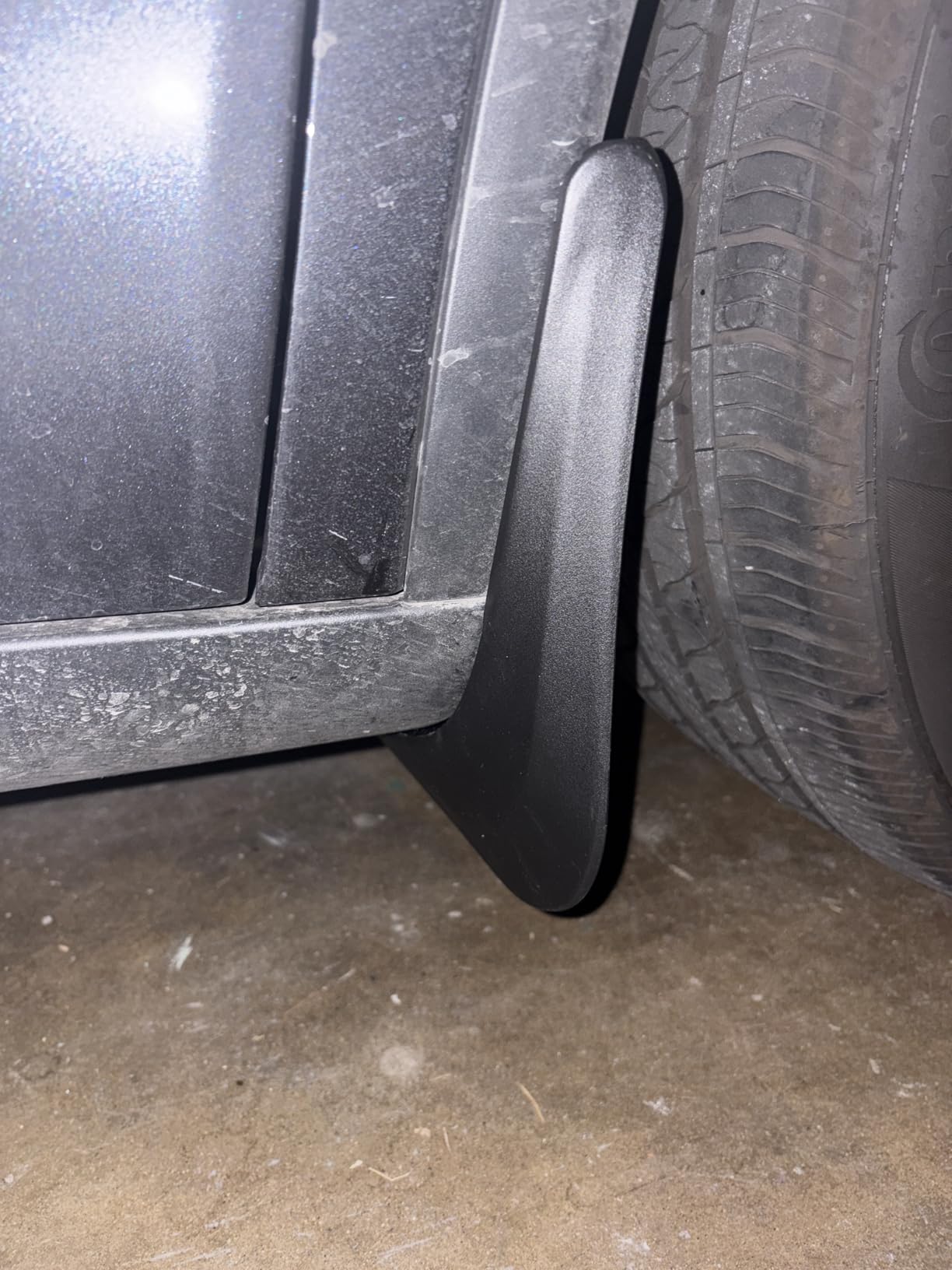 Wigoo 2026 New Tesla Model Y Juniper Accessories Mud Flaps No Drilling [Stay Clean, Protect Paint] All Weather Guards Body Kits for Tesla New Model Y 2025 2026 Juniper, Thicker Version (Set of 4) customer photo 2