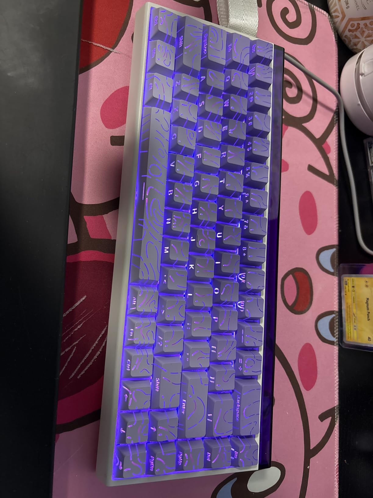 AULA Hero 68 HE 60% Gaming Keyboard Wired, Hall Effect Magnetic Switch Keyboard with Adjustable Actuation, Fast Trigger Mode, 8K Hz Polling Rate, 0.125ms Latency,Side Printed PBT Keycaps, RGB Backlit customer photo 1